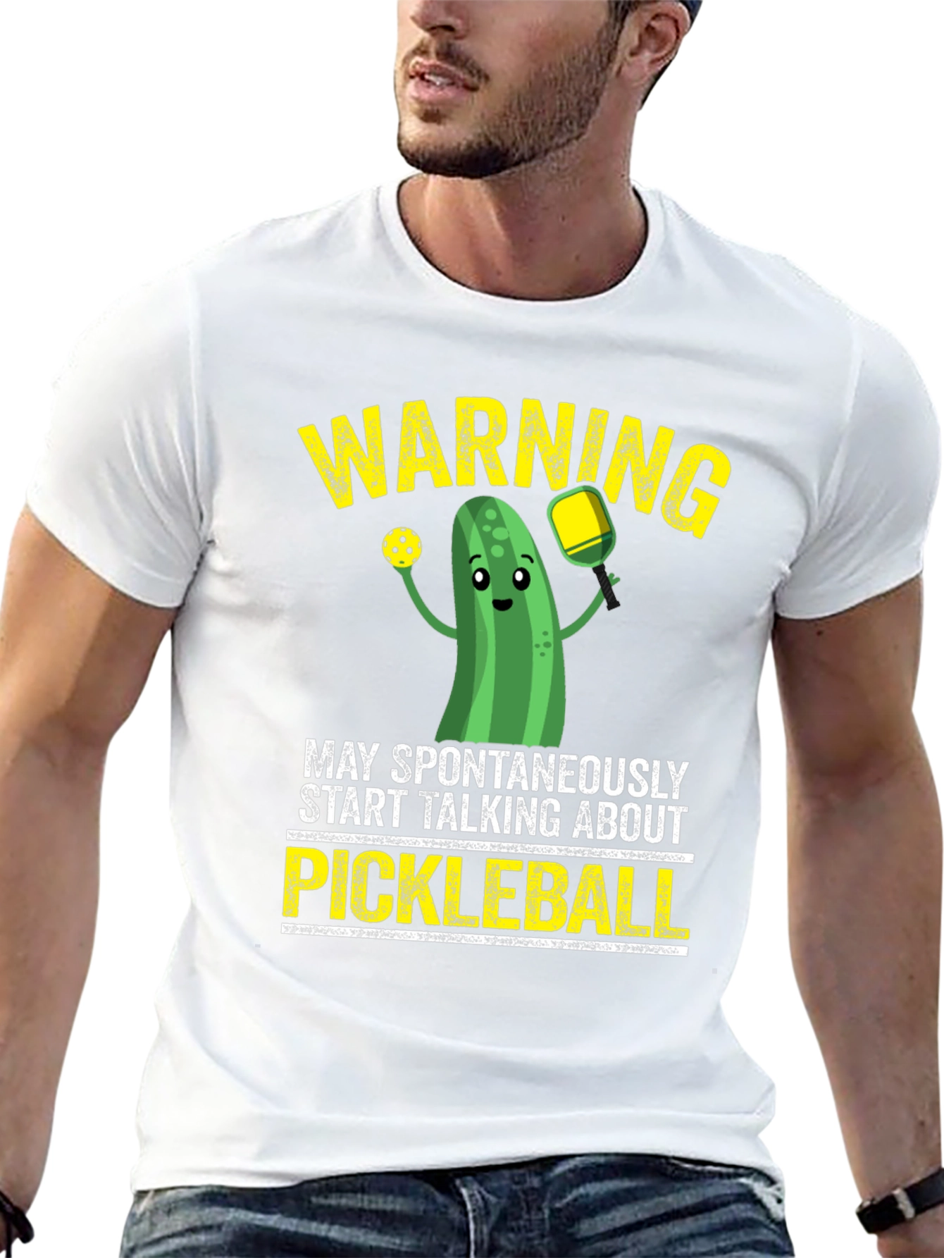 Pickleball Warning Graphic T-Shirt