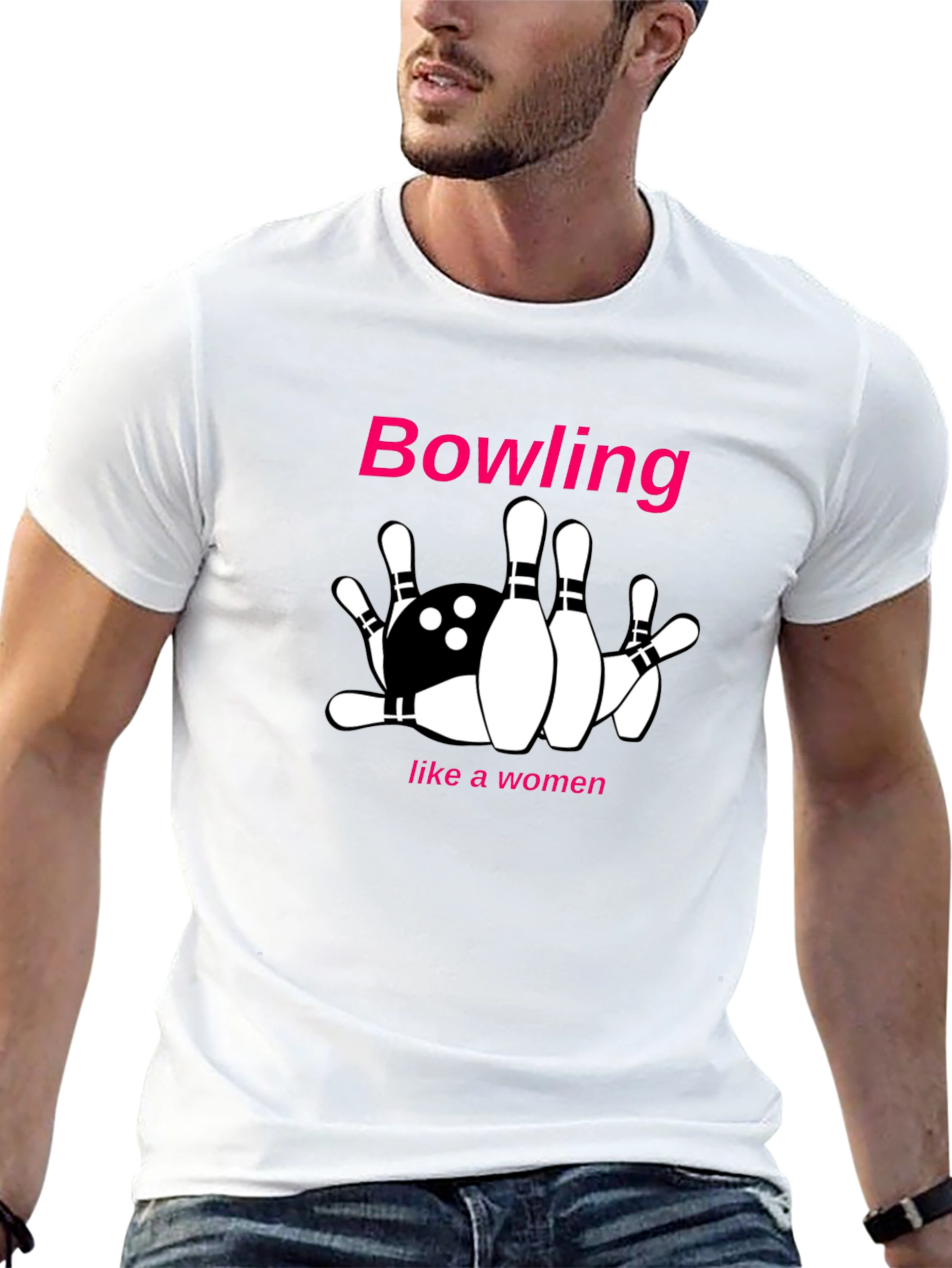 Bowling Like A Woman Graphic Tee