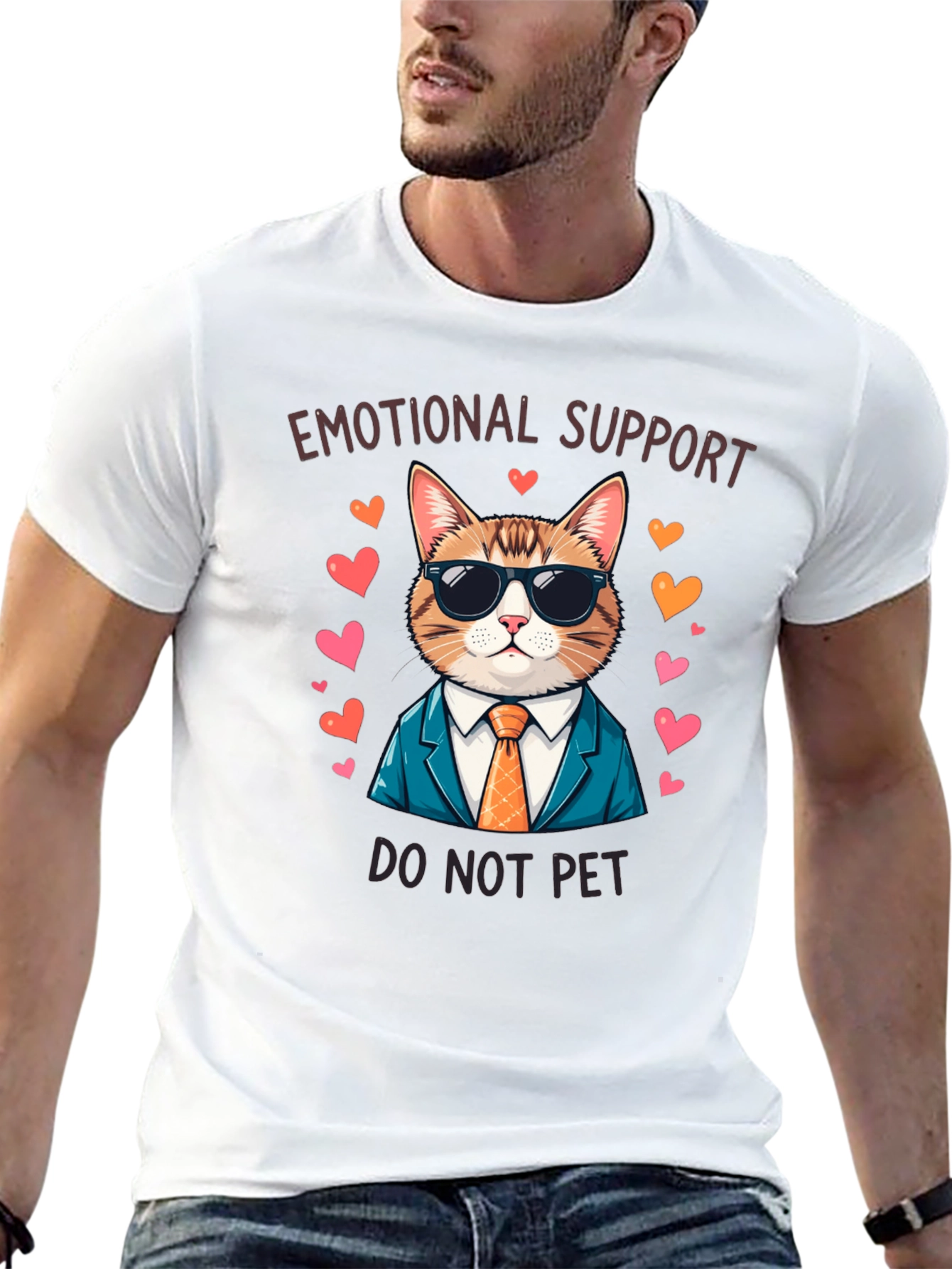 Emotional Support Cat T-Shirt - Do Not Pet!