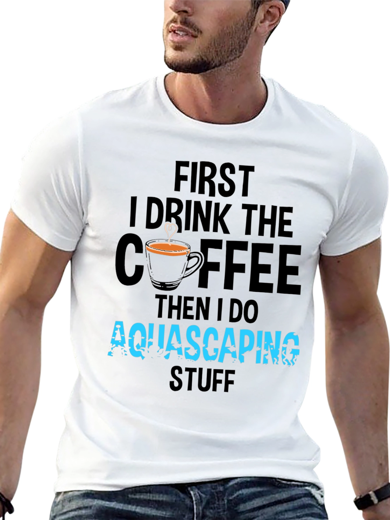 Aquascaping Coffee T-Shirt - Drink Coffee Do Aquascaping