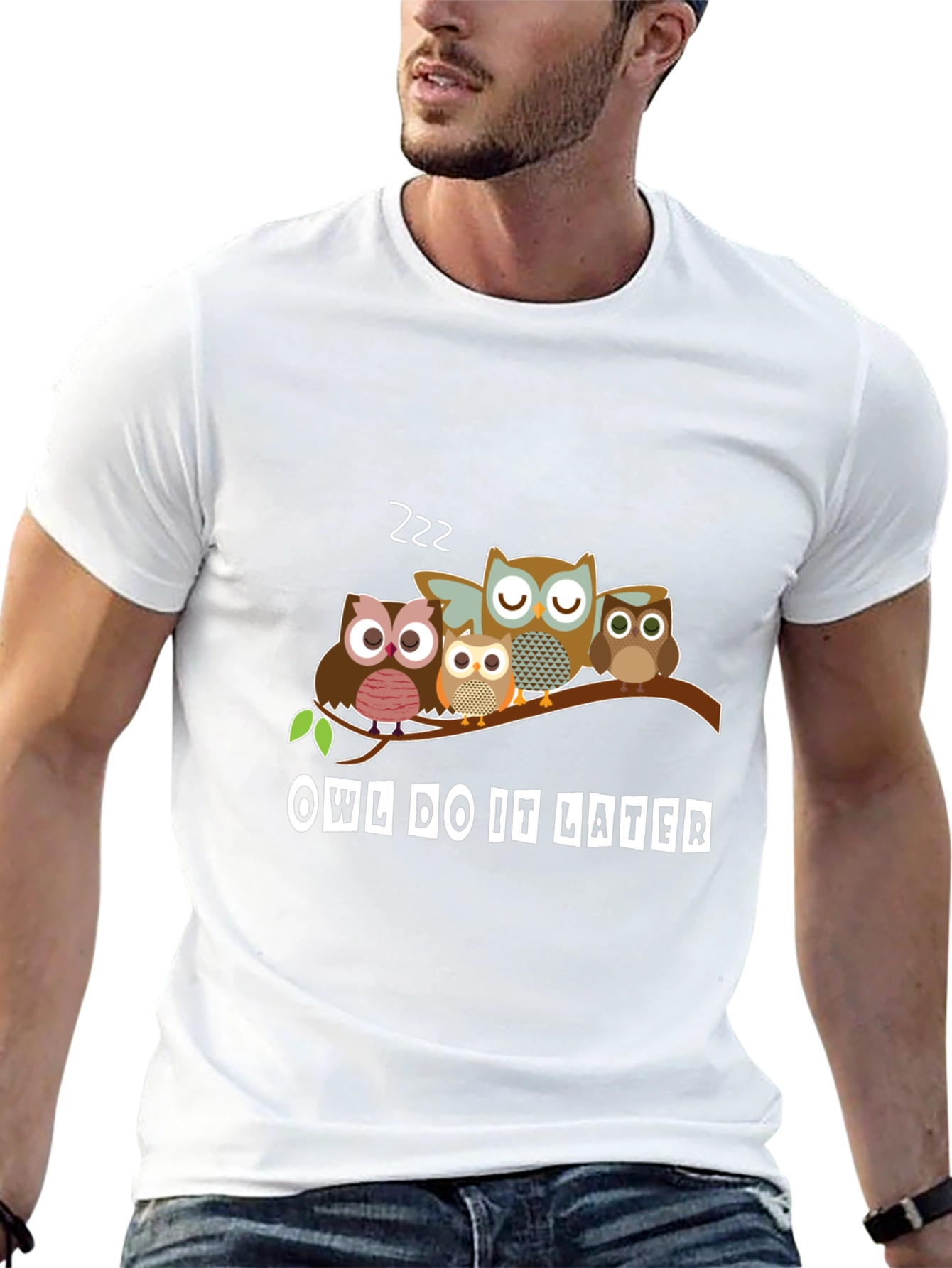 Owl Do It Later T-Shirt - Funny Animal Tee