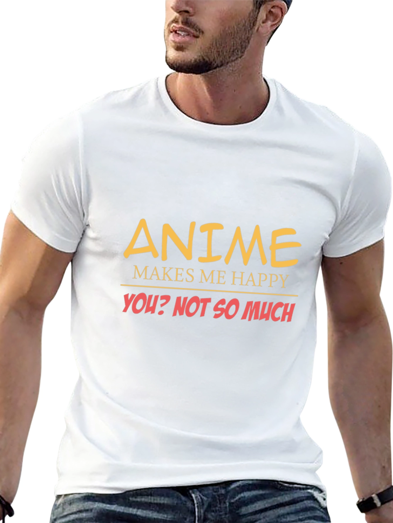 Anime Makes Me Happy Graphic Tee