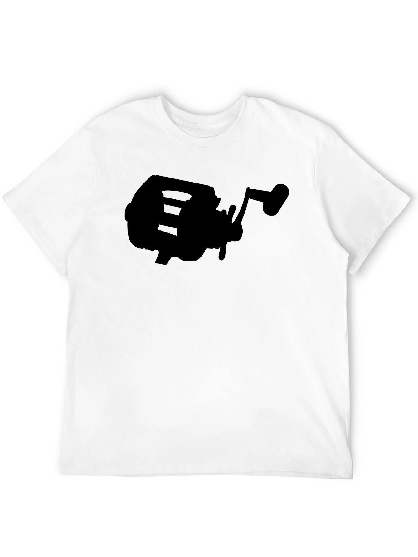Fishing Reel Graphic Tee - Black Angler T-Shirt