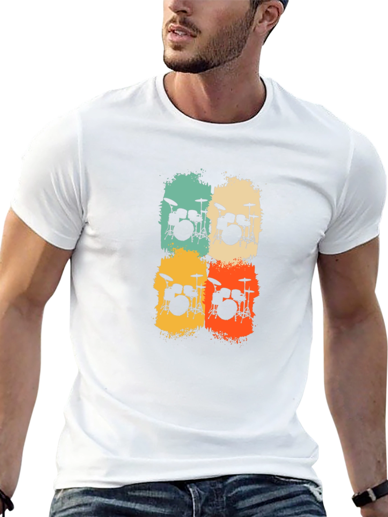 Retro Drum Set T-Shirt