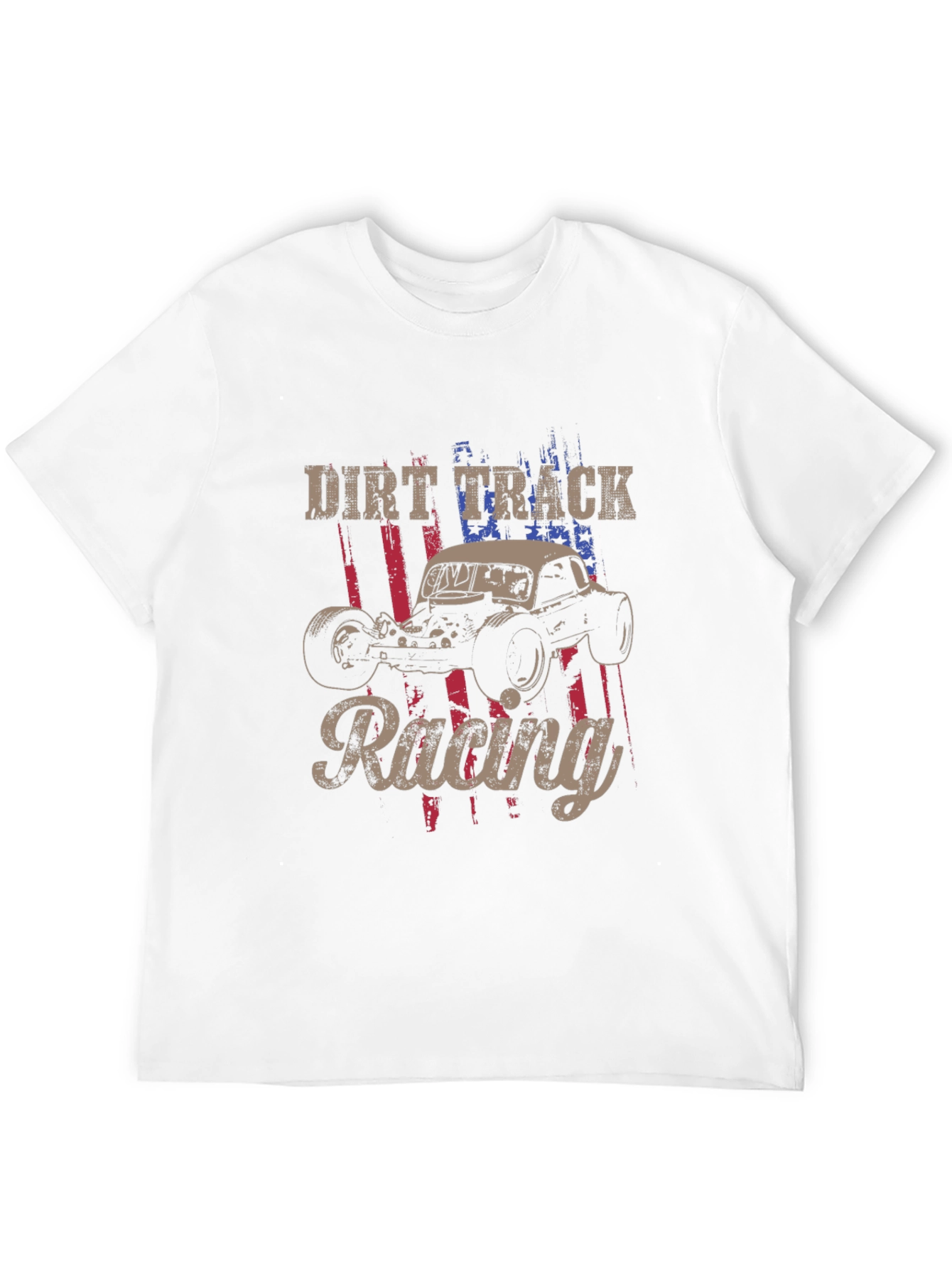 Dirt Track Racing Graphic T-Shirt - Black
