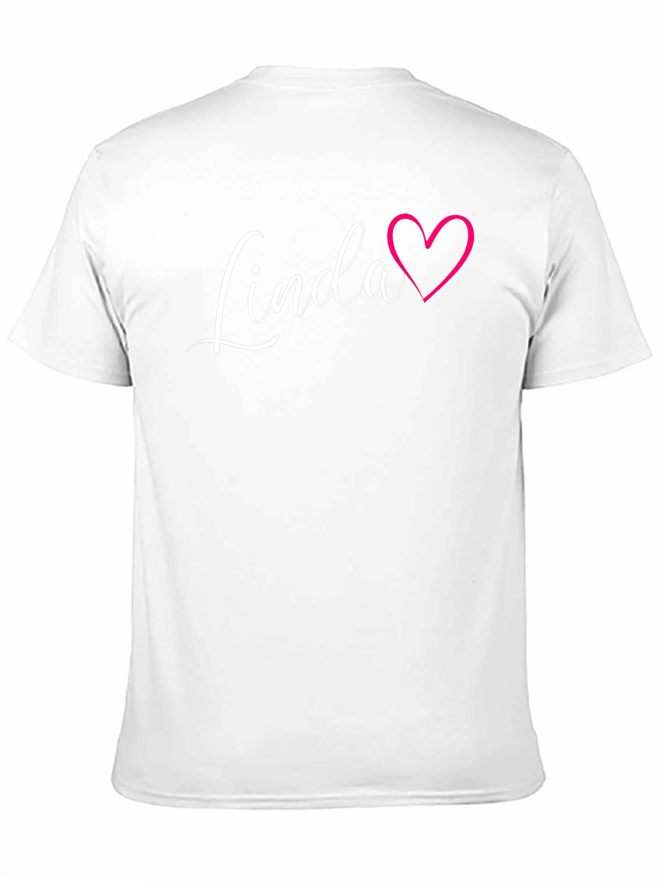 Linda Heart Graphic Tee - Black Unisex T-Shirt