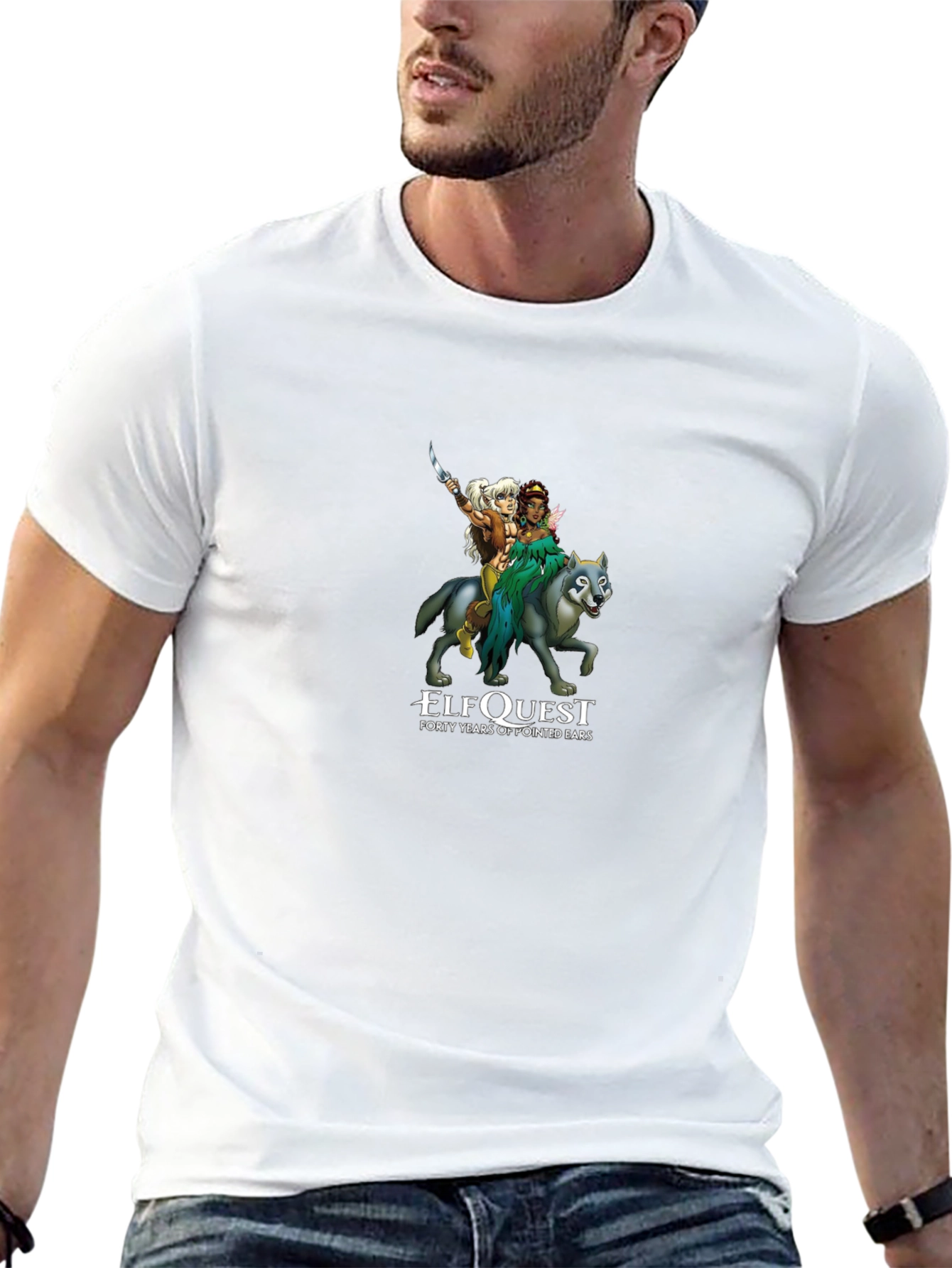 ElfQuest 40 Years Black T-Shirt