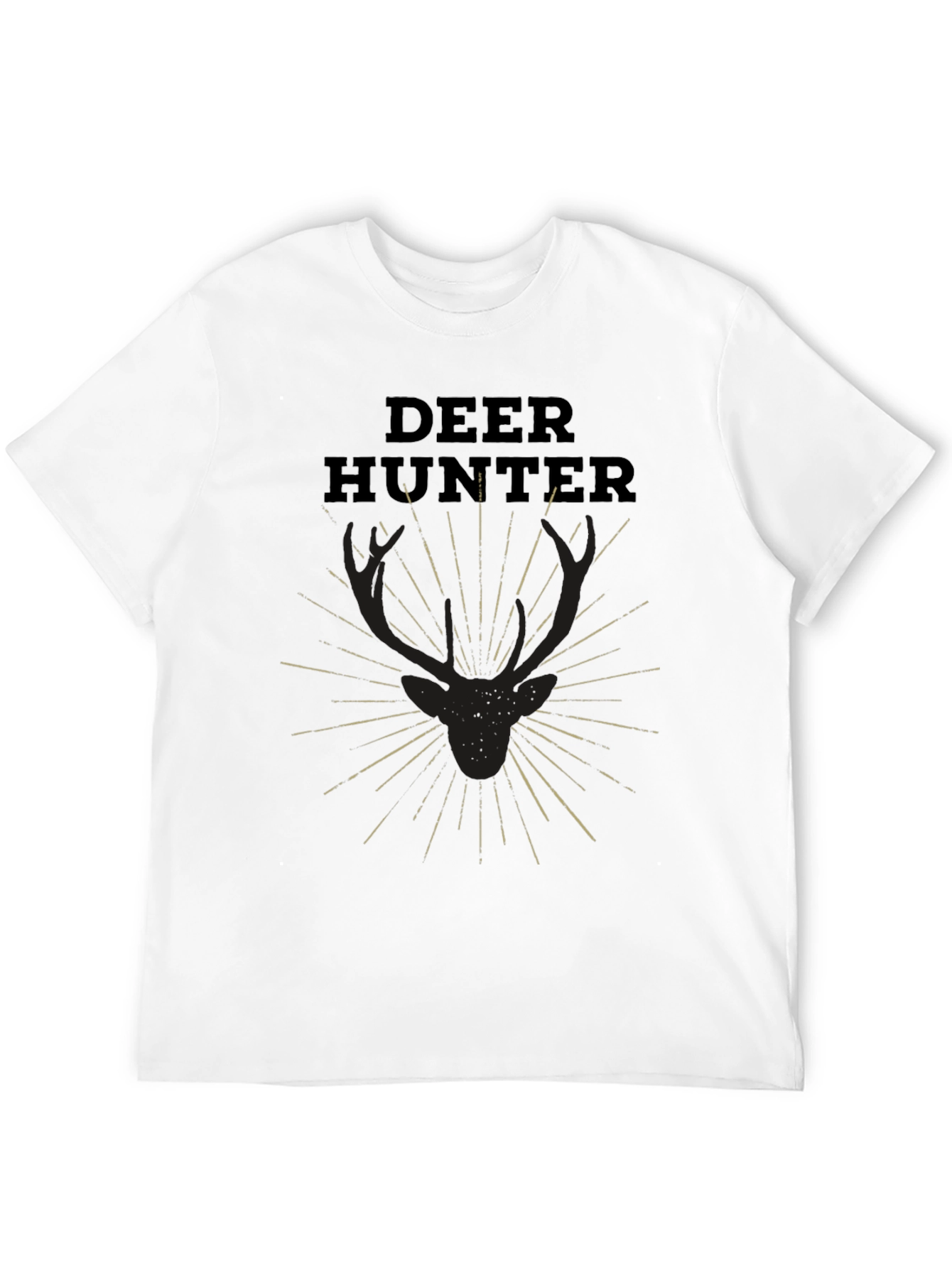 Deer Hunter Graphic Tee - Black Short Sleeve