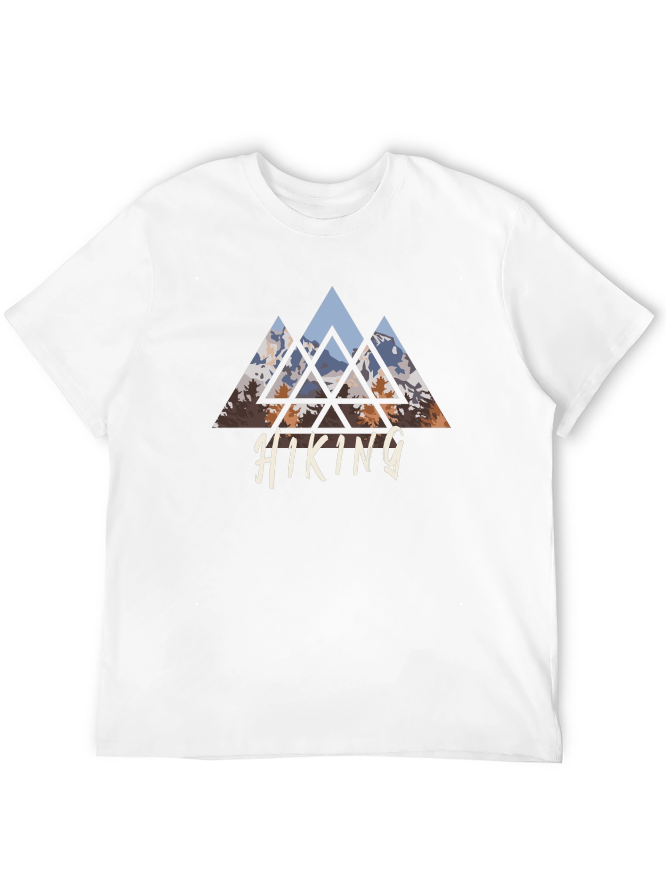 Hiking Mountain Graphic Tee - Black