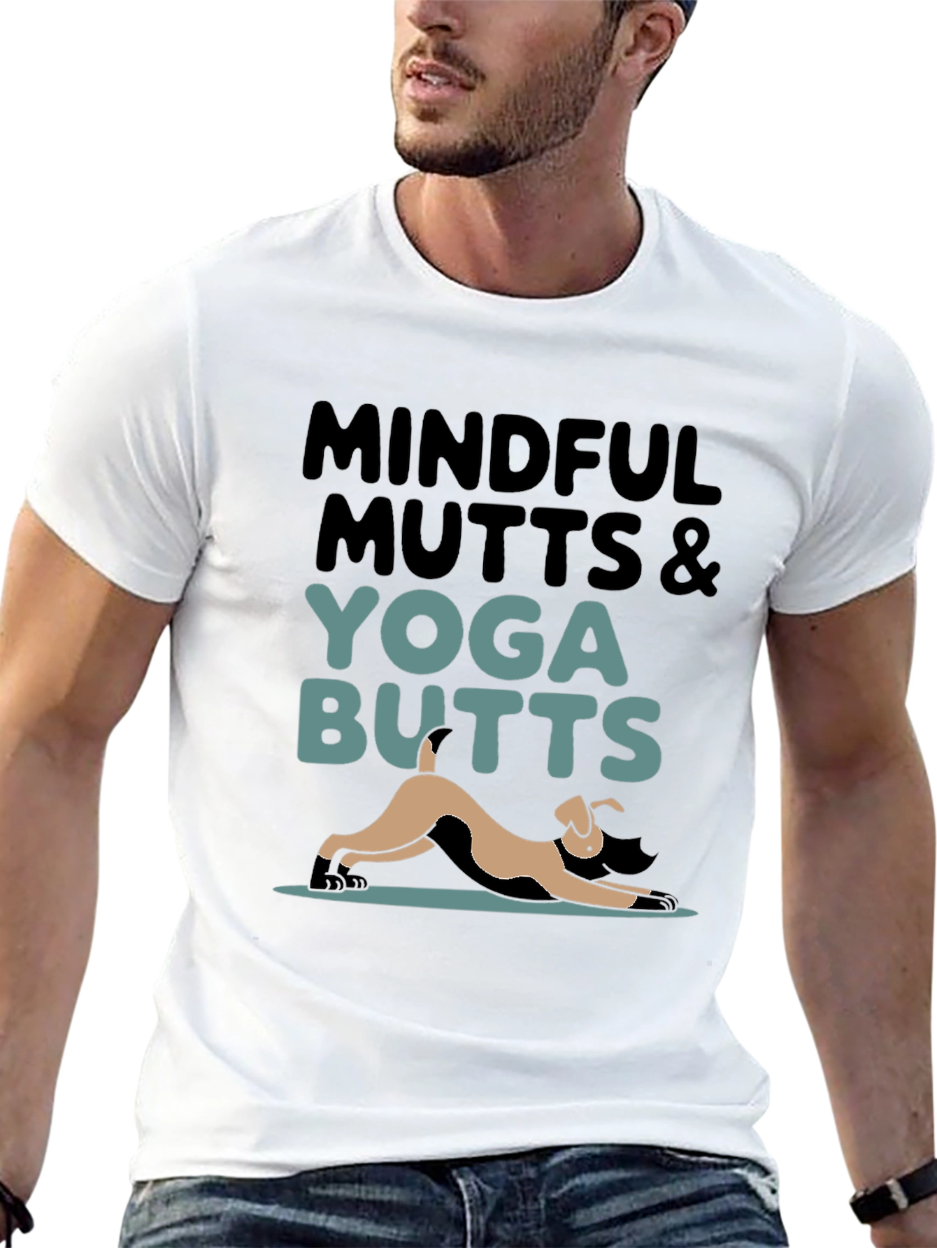 Mindful Mutts & Yoga Butts Graphic Tee