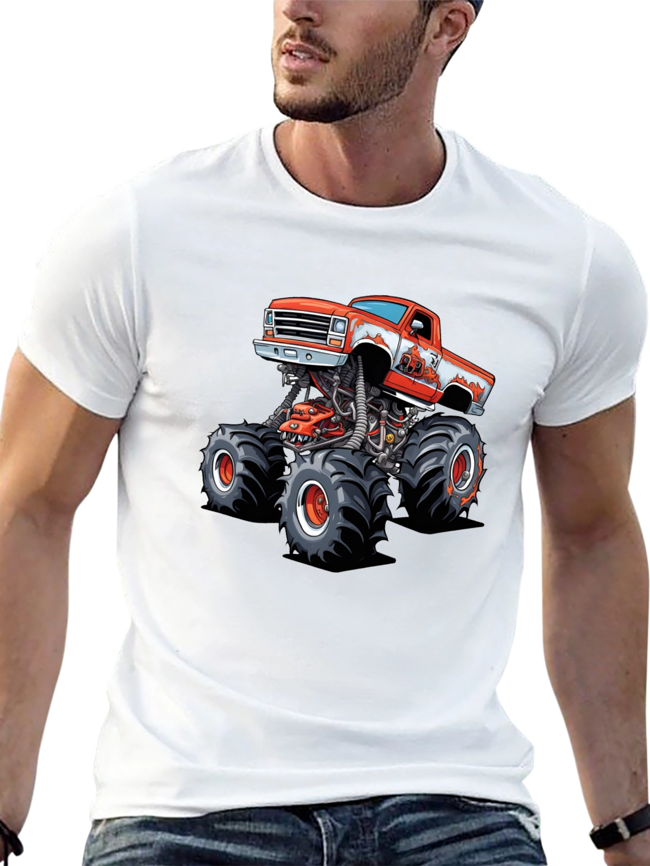 Monster Truck Graphic Tee - Cool Automotive Design