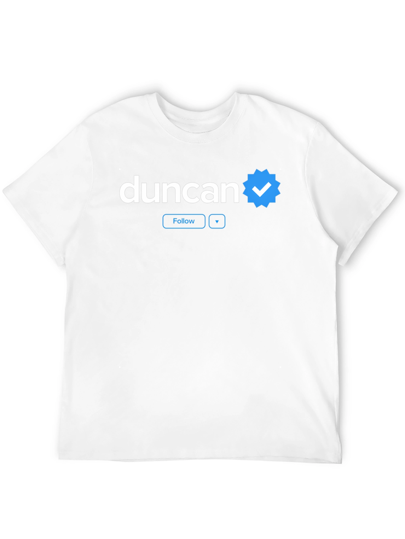 Duncan Verified T-Shirt - Stylish Social Media Inspired Tee
