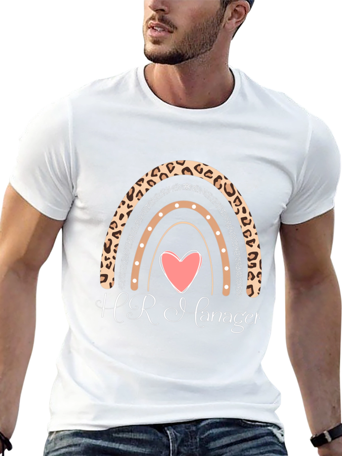 HR Manager Leopard Rainbow T-Shirt