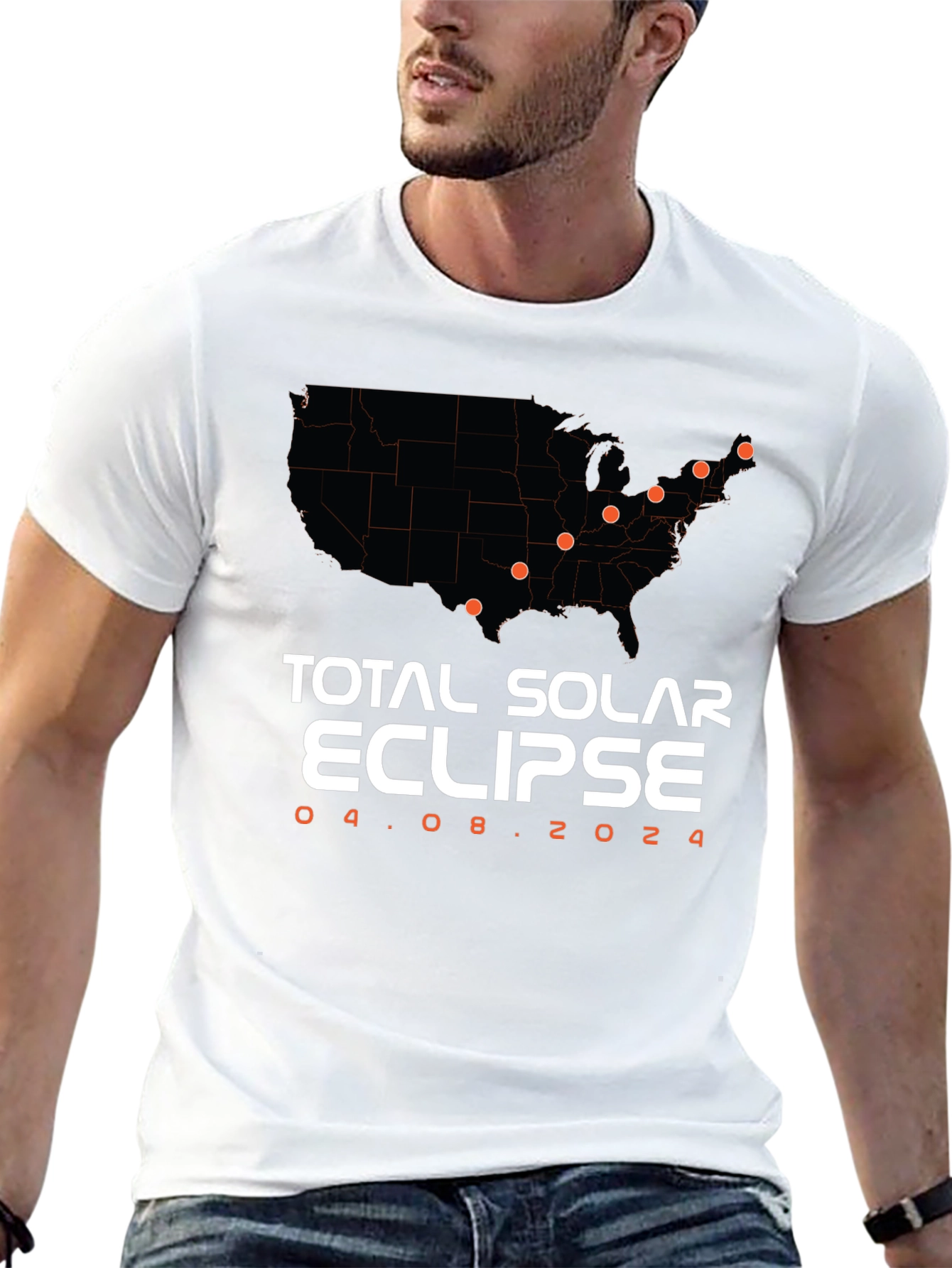 Total Solar Eclipse 04.08.2024 Graphic T-Shirt