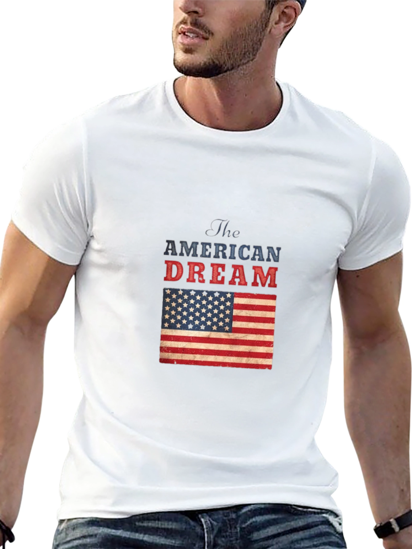 American Dream T-Shirt - USA Flag Patriotic Tee