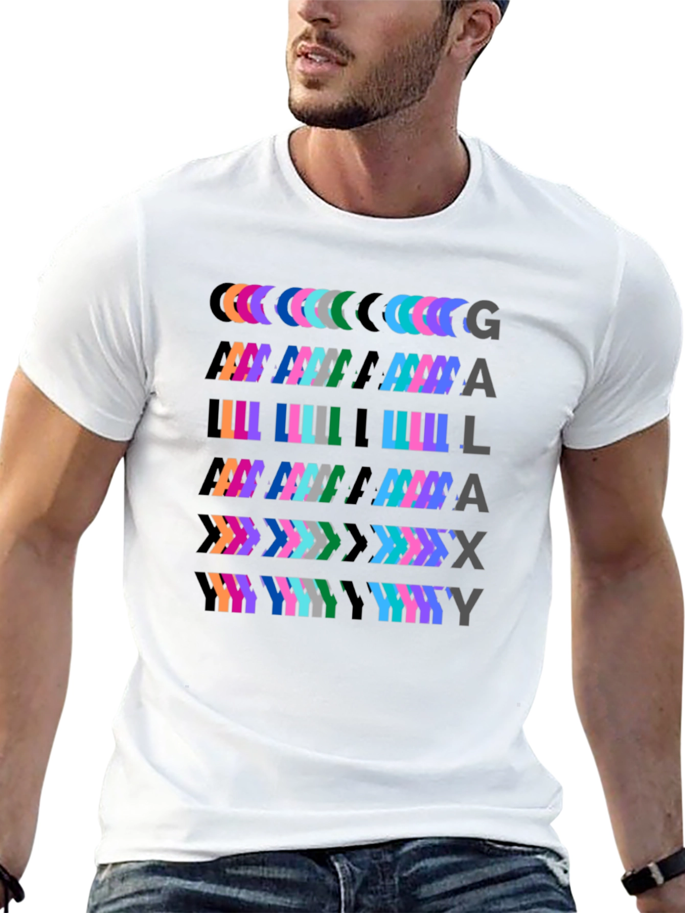 Galax Why Mens Black Graphic T-Shirt