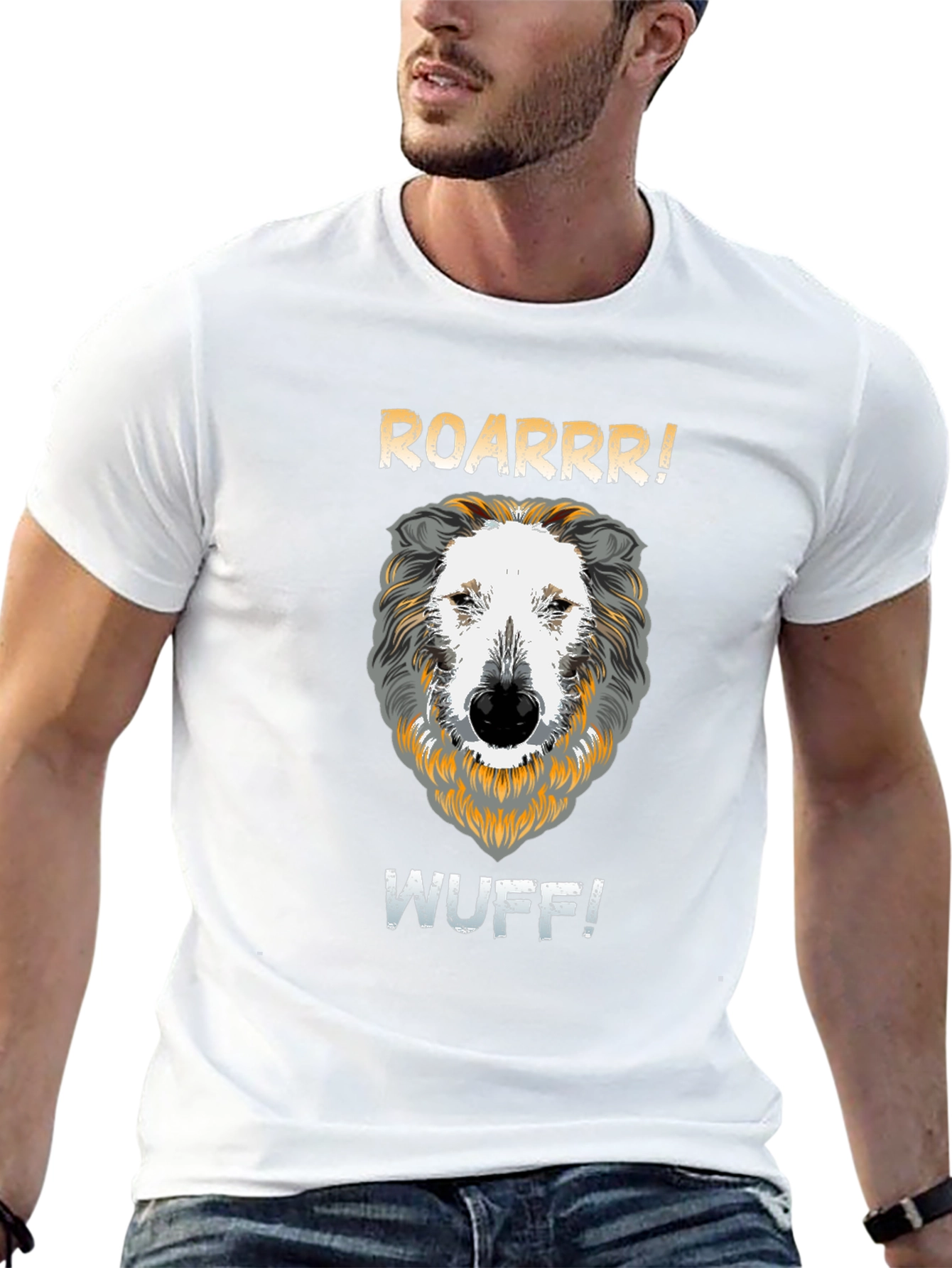 Roarrr Wuff Dog T-Shirt
