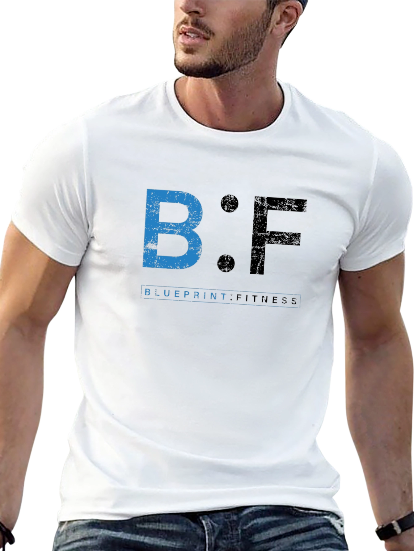 Blueprint Fitness Graphic T-Shirt - Stylish Gym Apparel