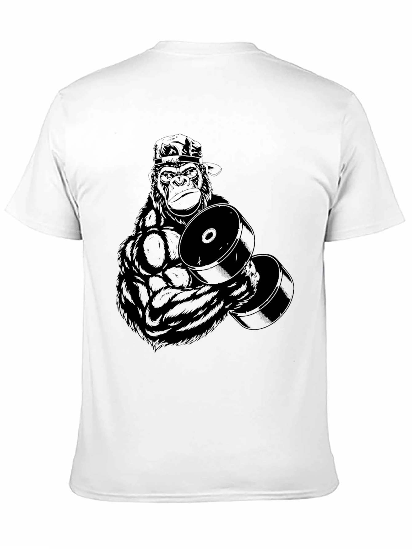 Gorilla Gym T-Shirt - Black Graphic Tee