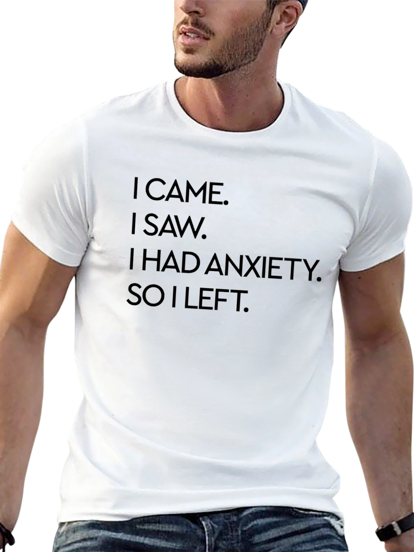Anxiety Humor Graphic T-Shirt - Soft Cotton Tee