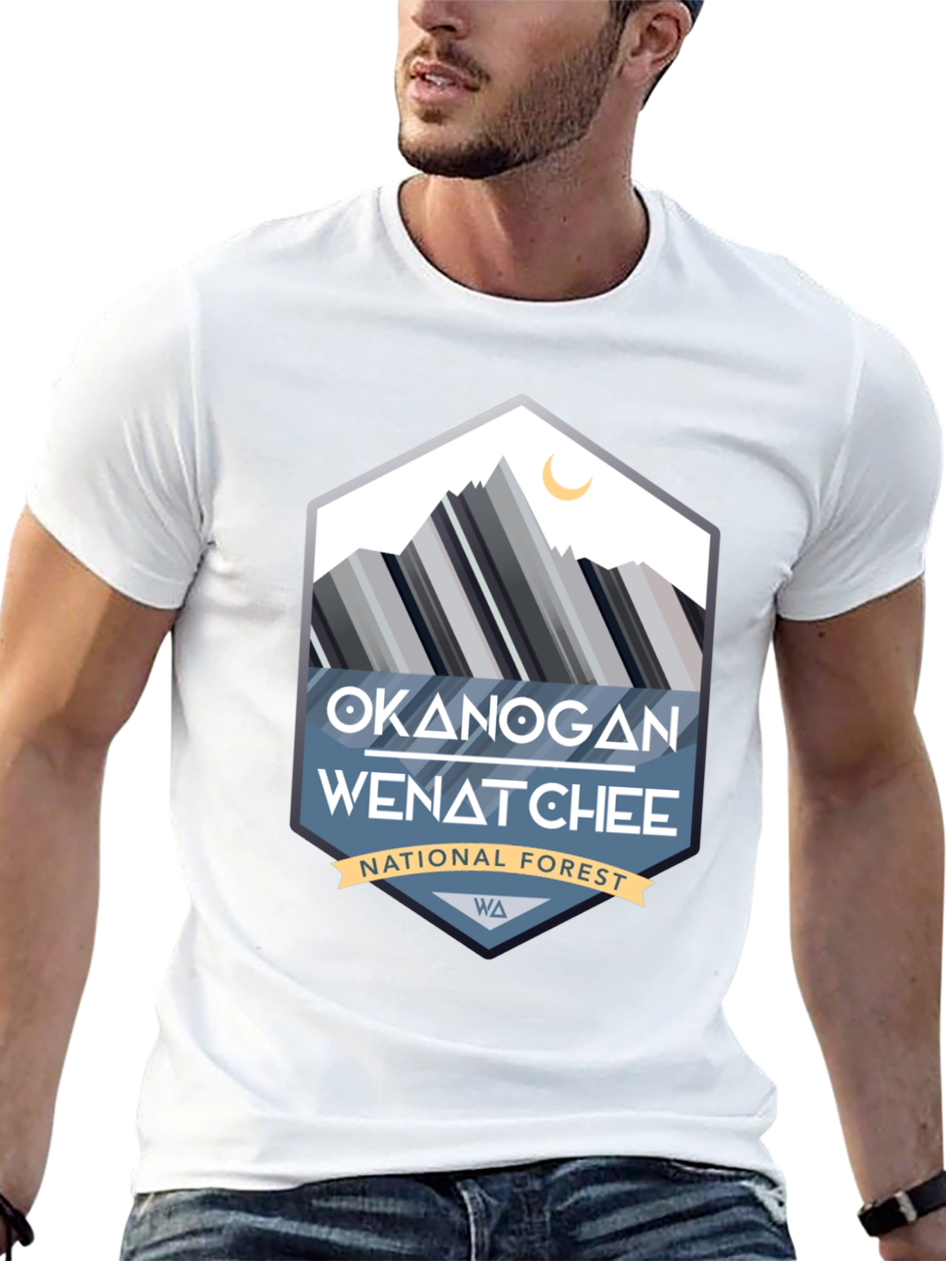 Okanogan-Wenatchee National Forest Black T-Shirt