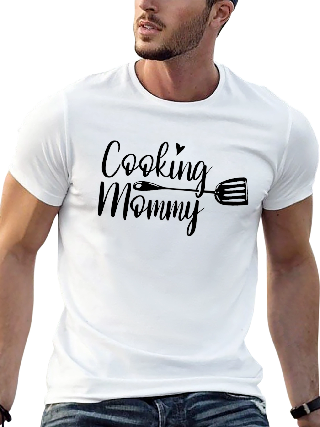 Cooking Mommy Graphic T-Shirt - Black Cotton Tee
