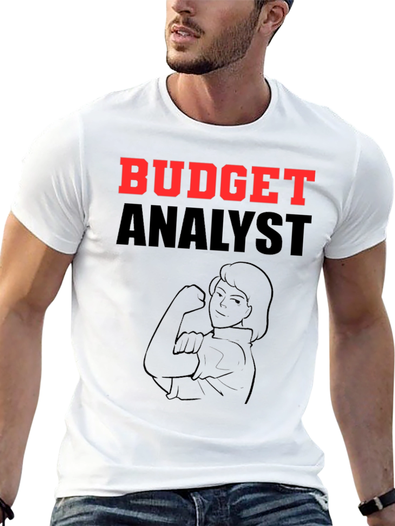 Budget Analyst T-Shirt - Rosie Riveter Graphic