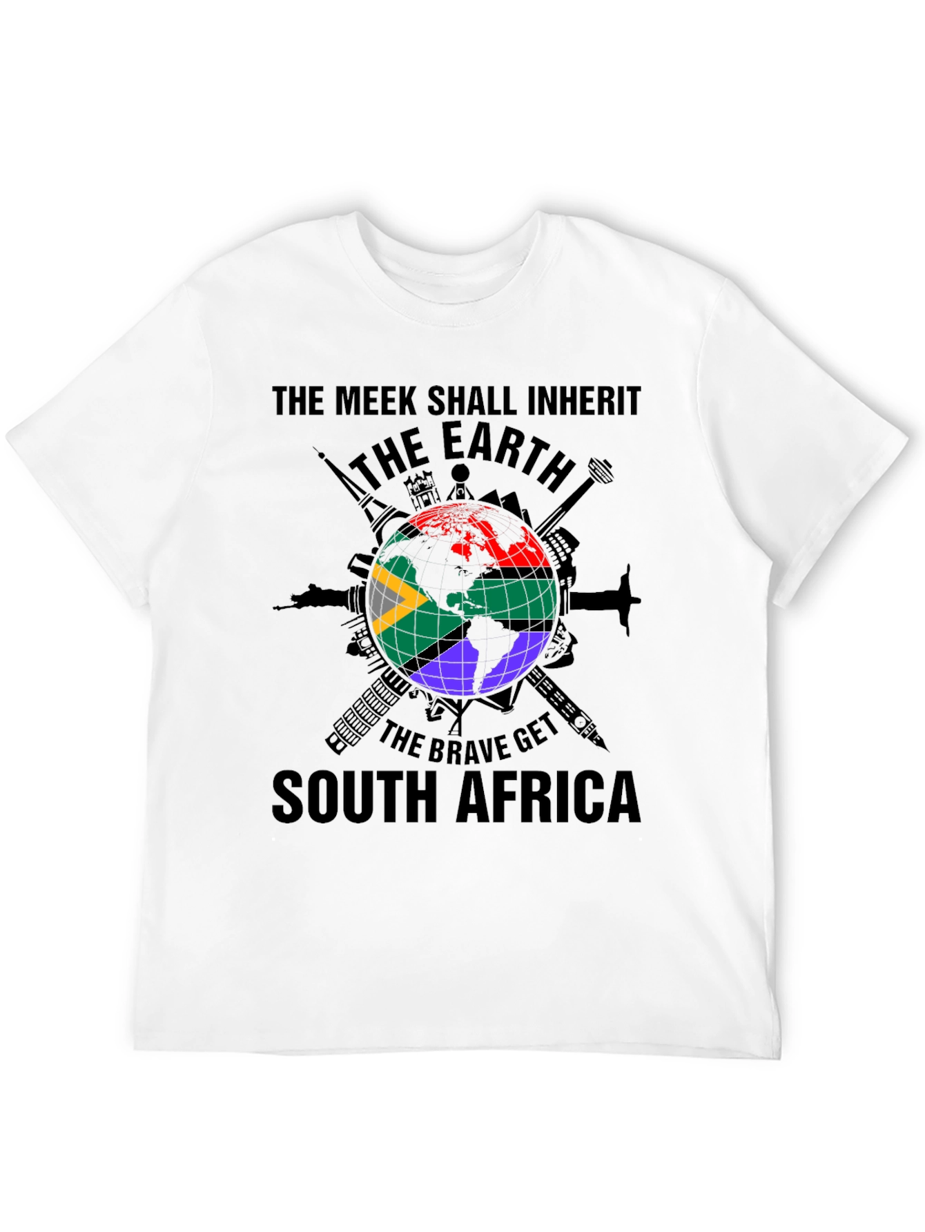 Meek Earth South Africa Graphic T-Shirt
