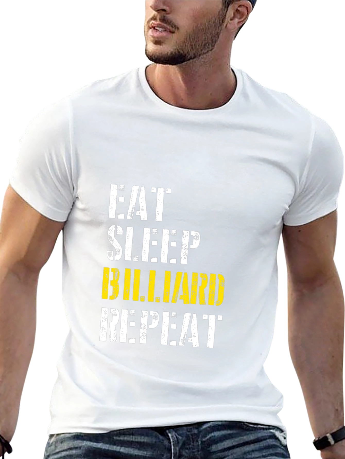 Eat Sleep Billiard Repeat Graphic T-Shirt