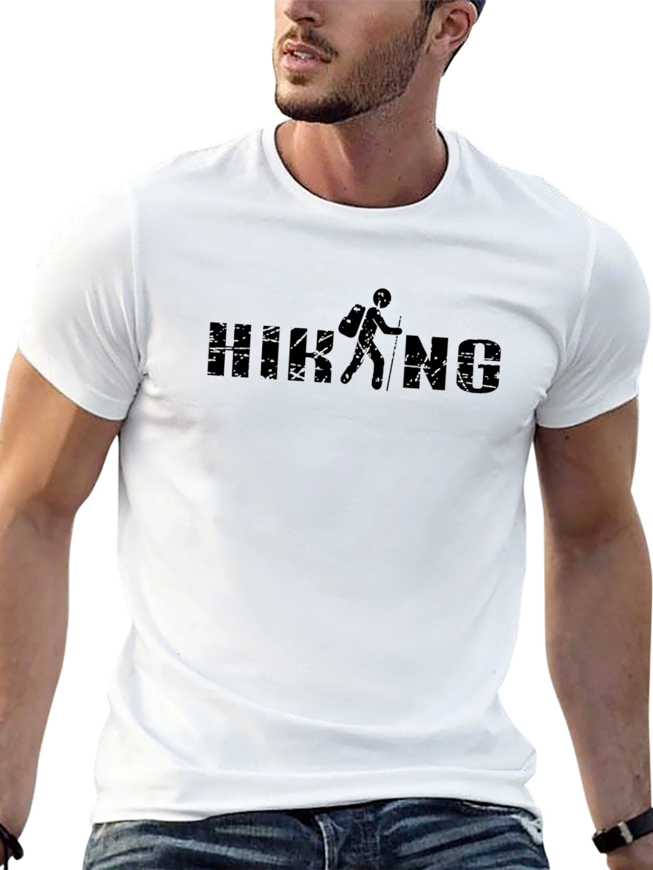 Hiking Graphic T-Shirt - Black
