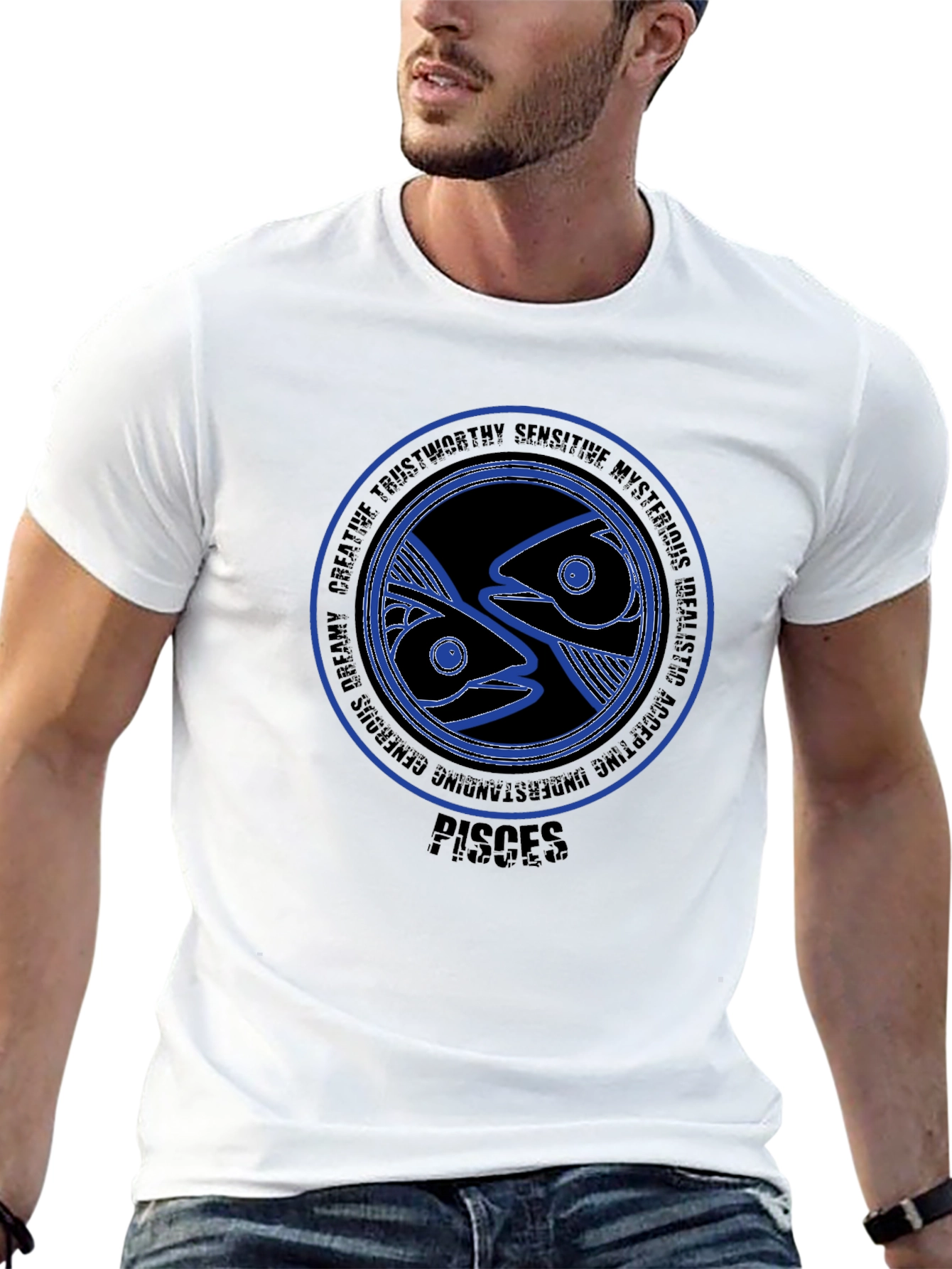 Pisces Zodiac T-Shirt - Creative Dreamy Trustworthy