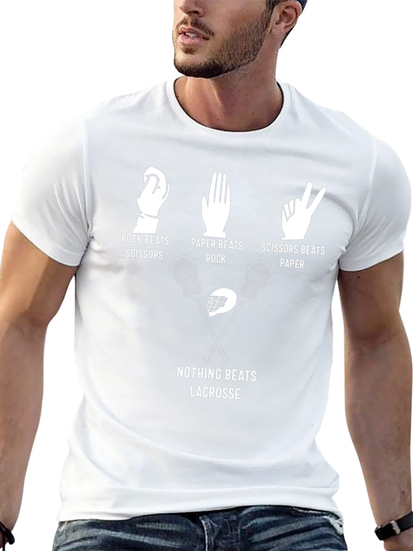Rock Paper Scissors Lacrosse T-Shirt