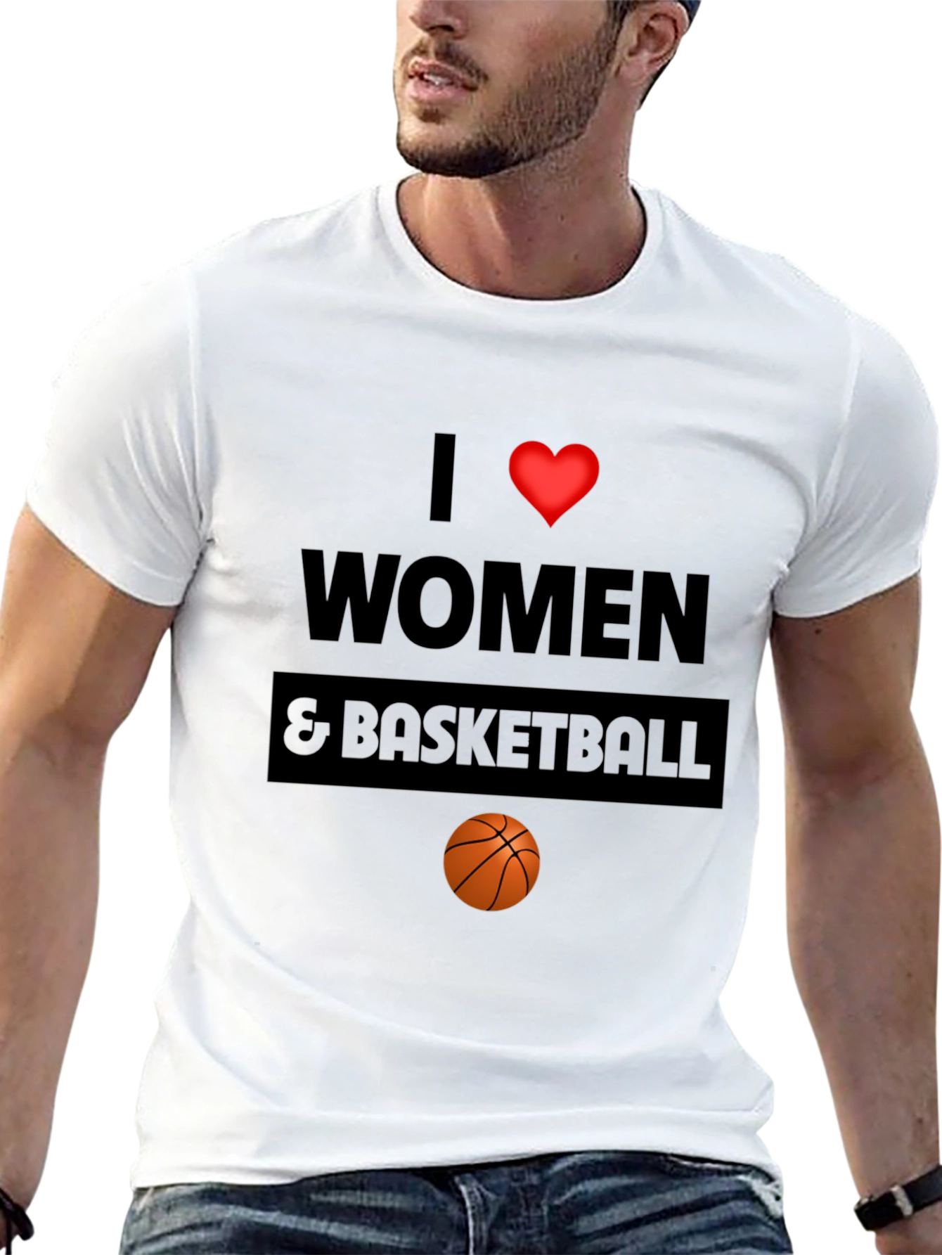 I Love Women & Basketball Graphic Tee