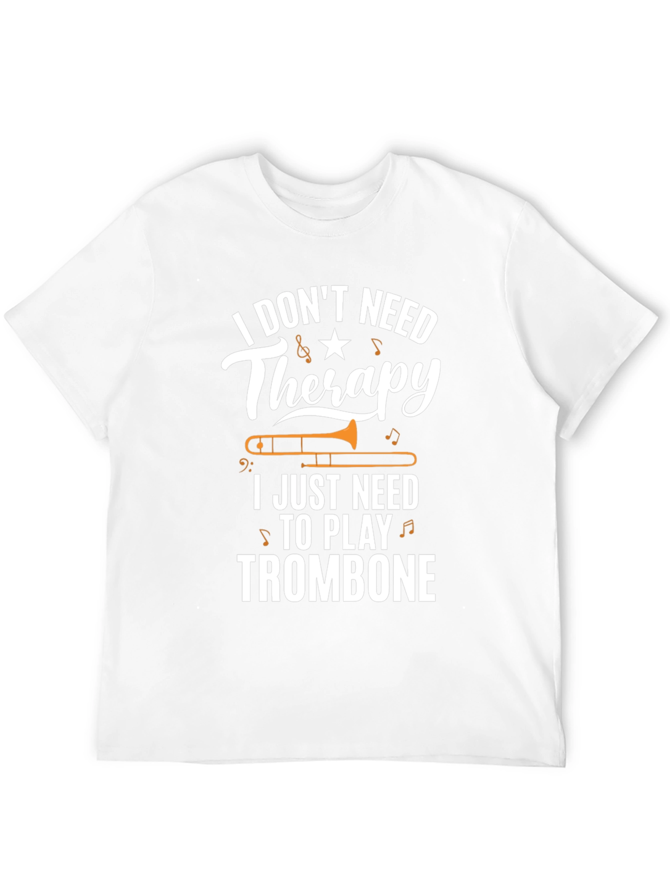 Trombone Therapy T-Shirt - Musicians Humor Tee