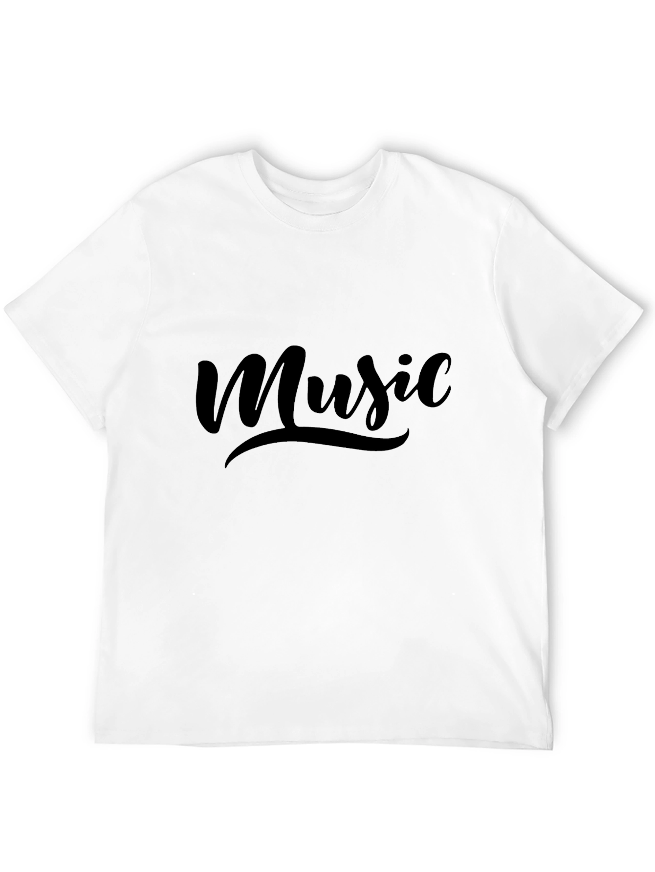Music Graphic Tee - Stylish Black T-Shirt