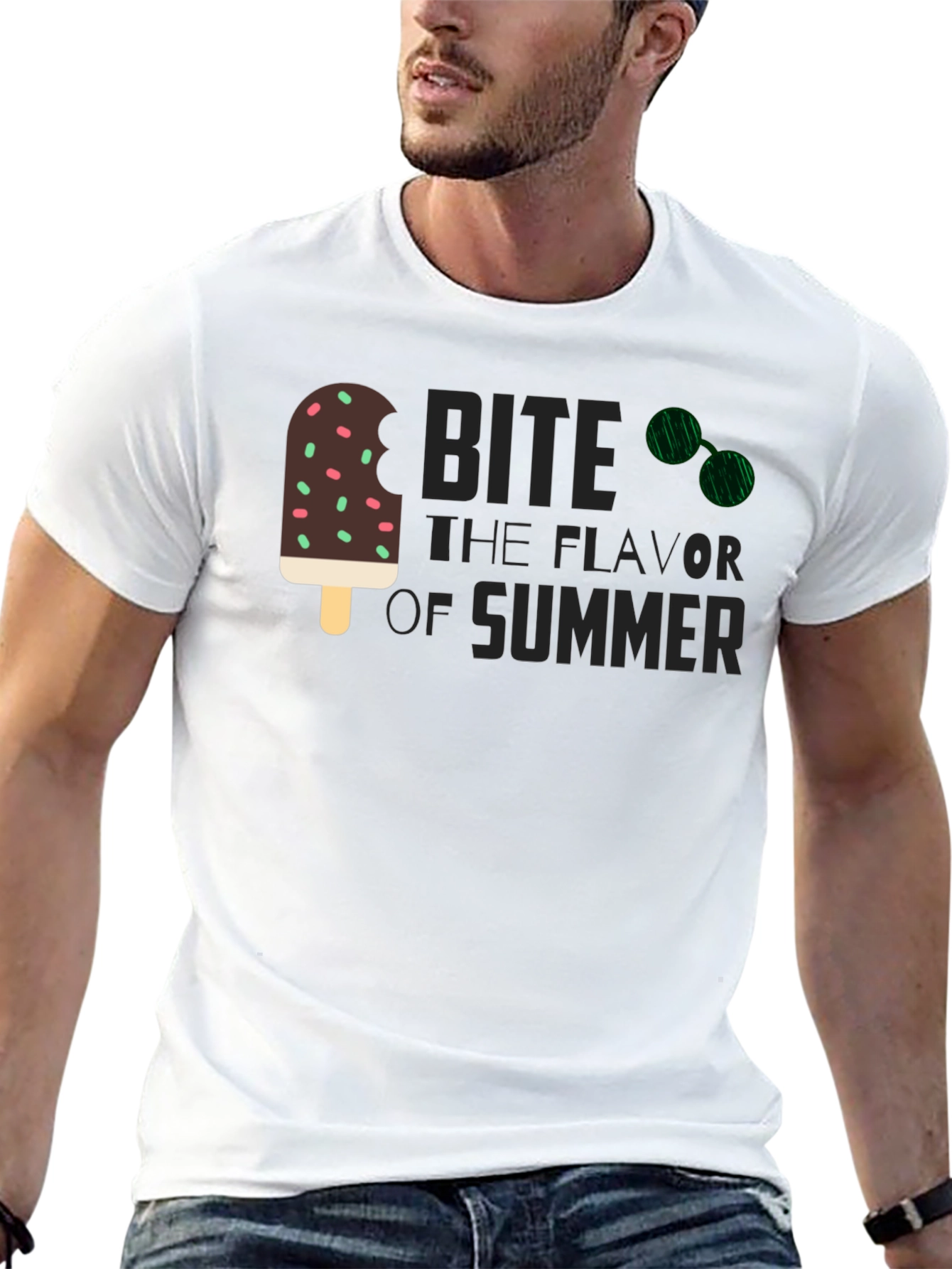 Bite The Flavor Of Summer T-Shirt - Black