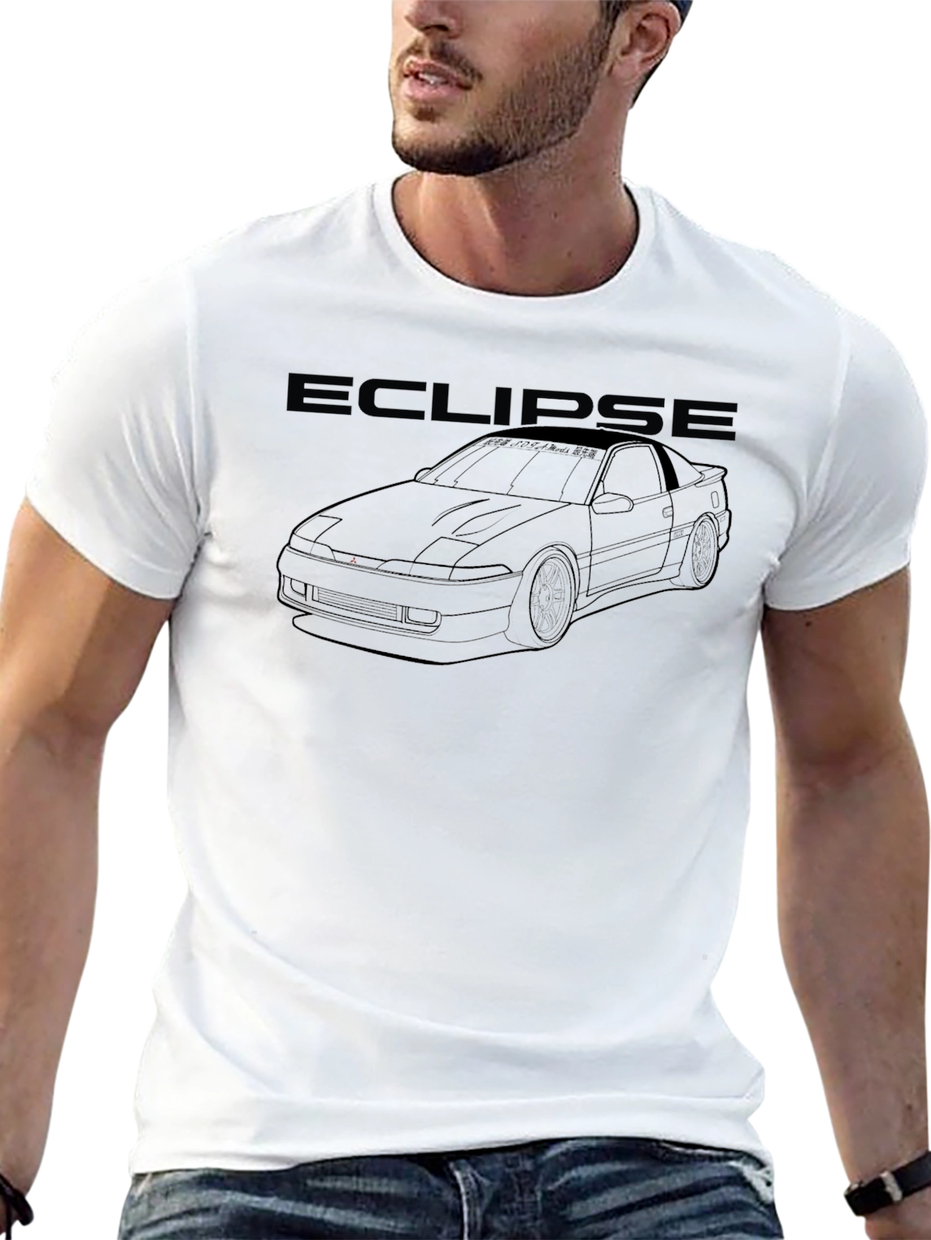 Mitsubishi Eclipse Graphic Tee - Black Car Enthusiast Shirt