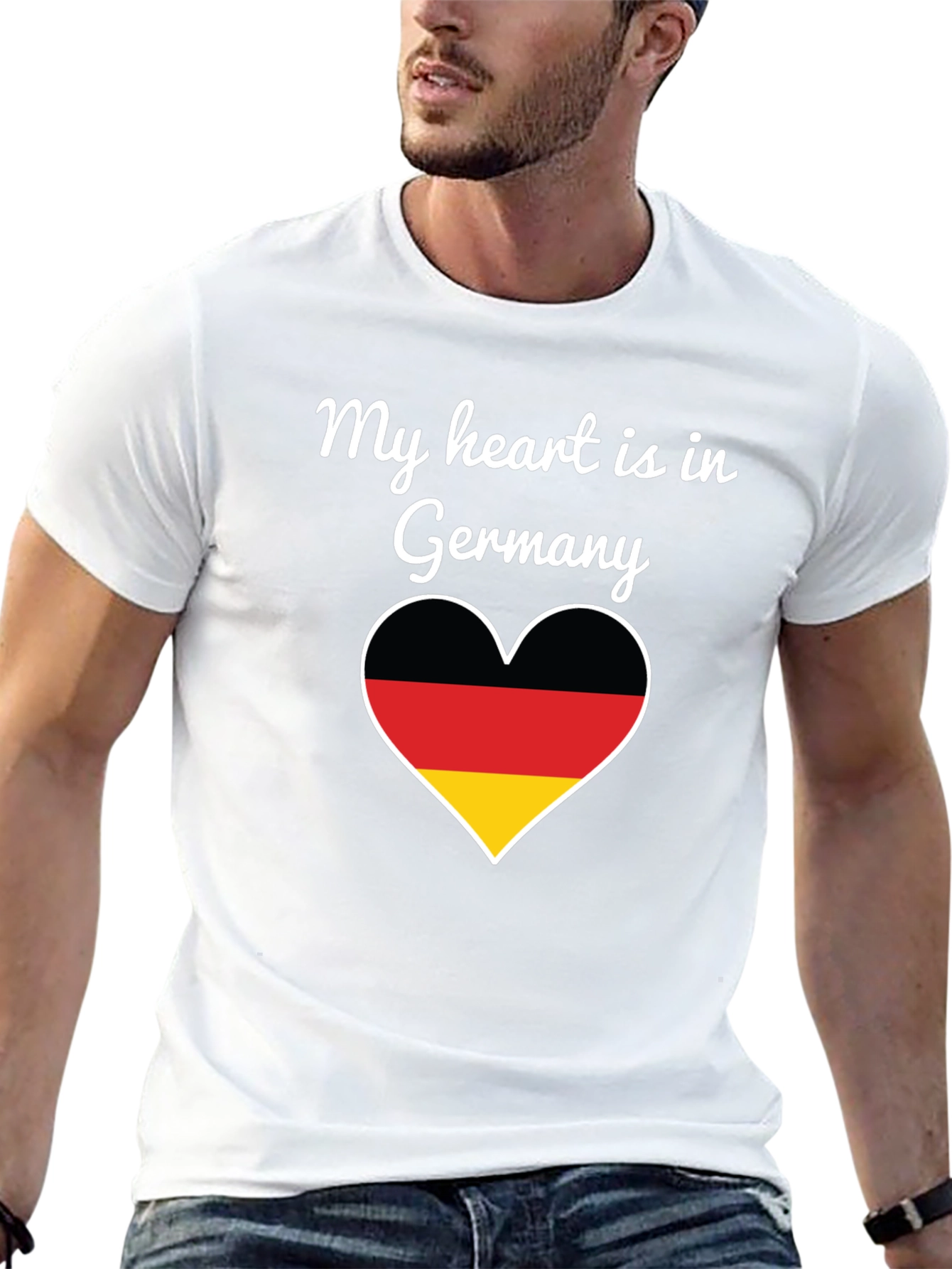 Germany Heart Flag T-Shirt - Show Your Love!
