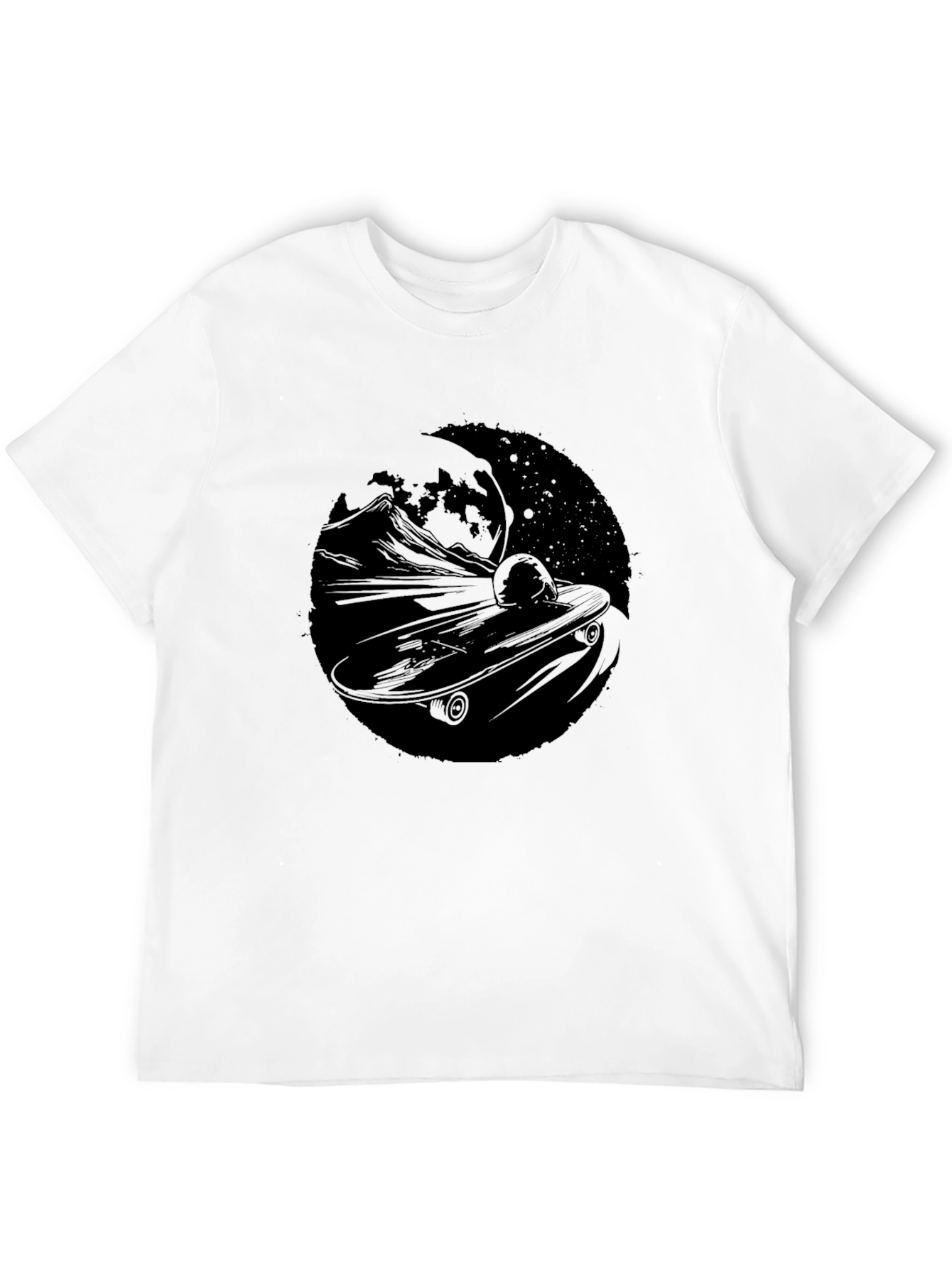 Skateboard Moon T-Shirt - Ride the Night