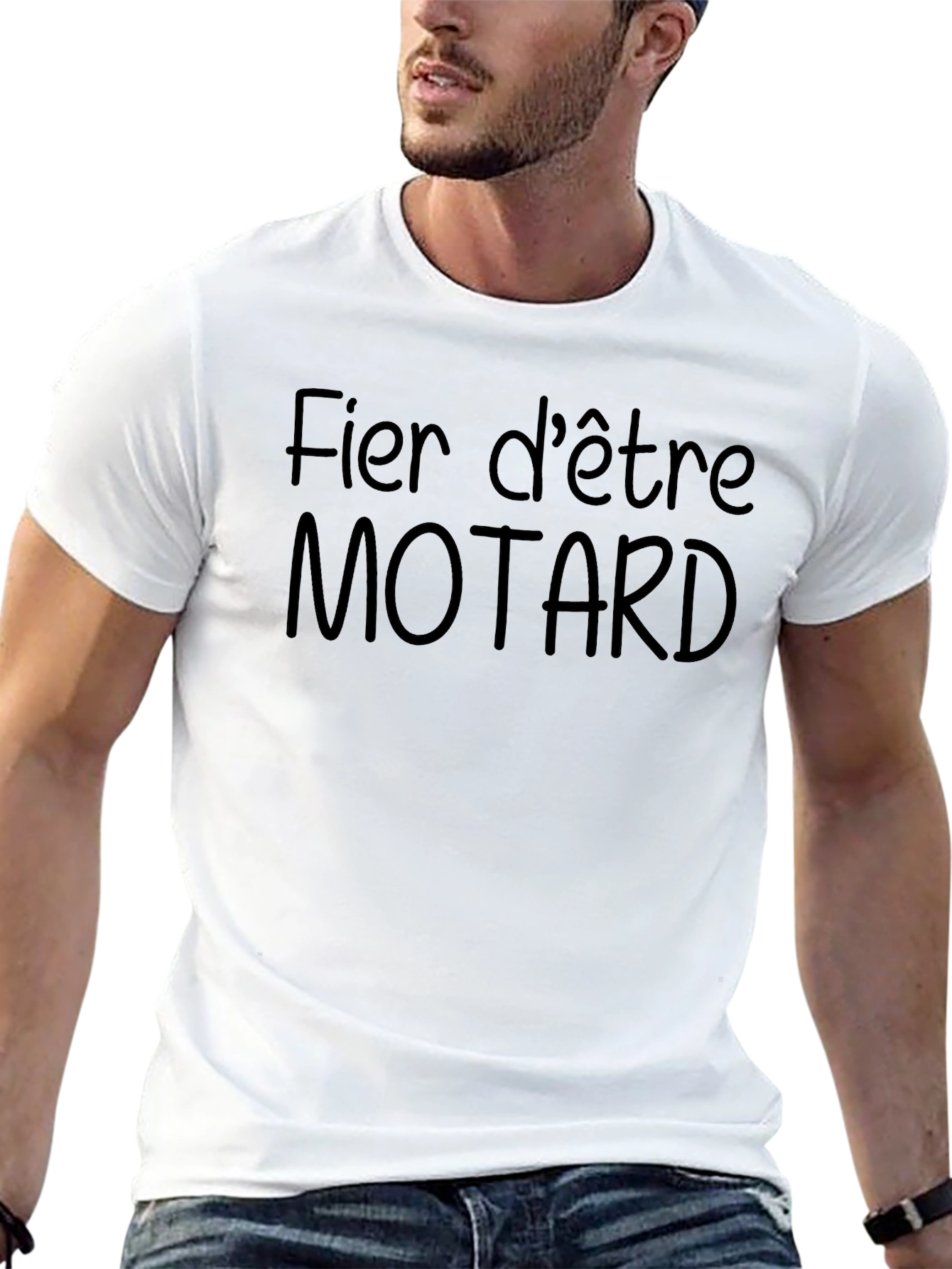 Fier dêtre Motard - Black Graphic Tee