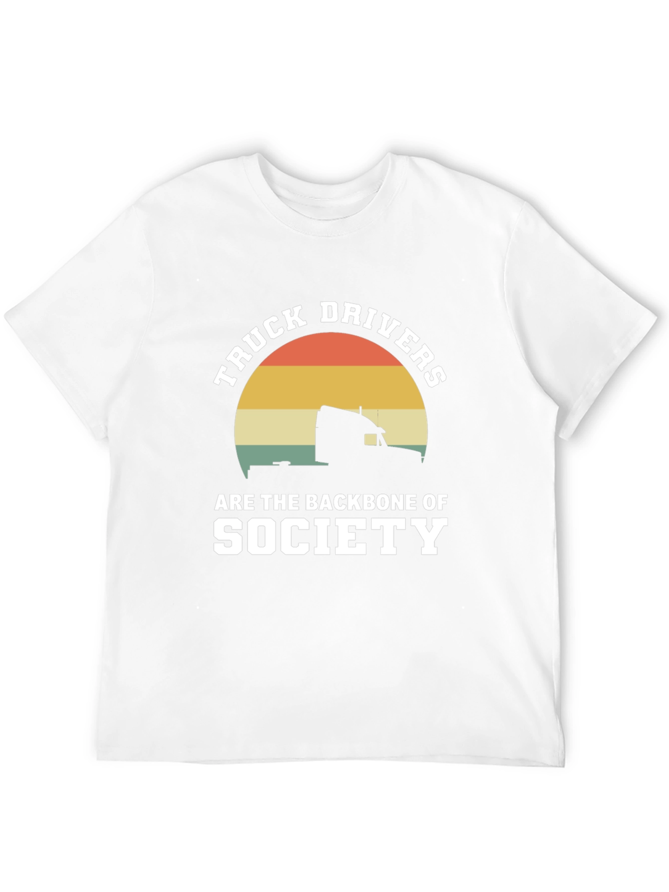 Truck Drivers Backbone Society Black Graphic Tee