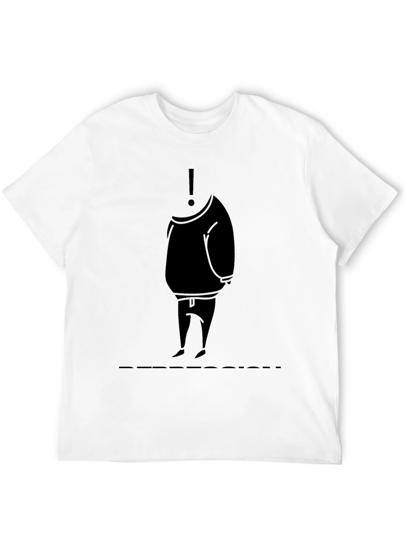 Mysterious Silhouette Graphic Tee - Black