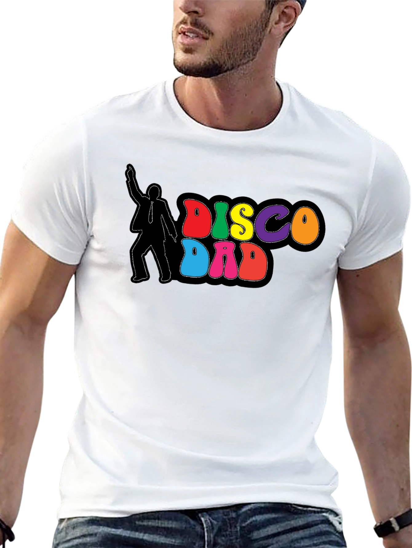 Disco Dad Black T-Shirt