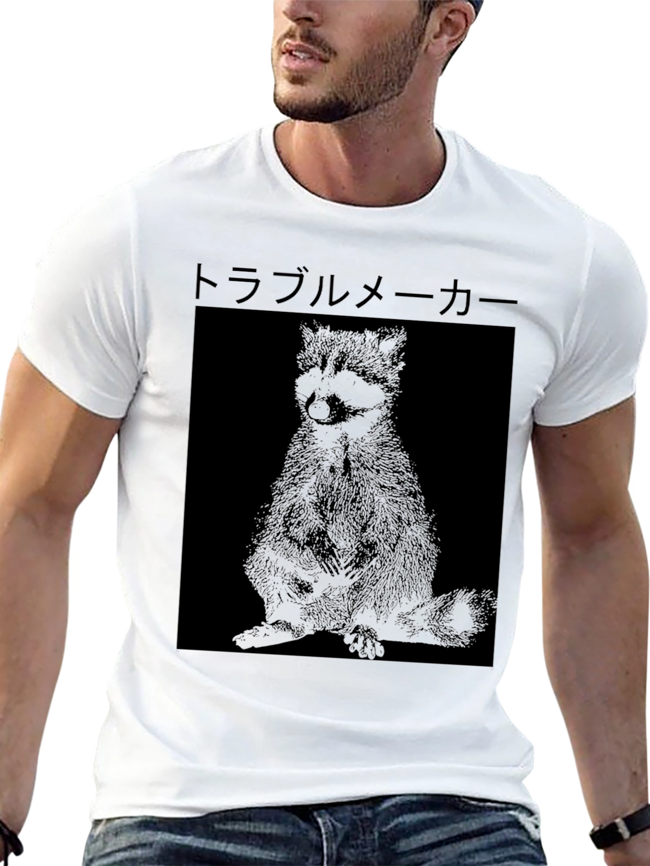 Troublemaker Raccoon Graphic Tee