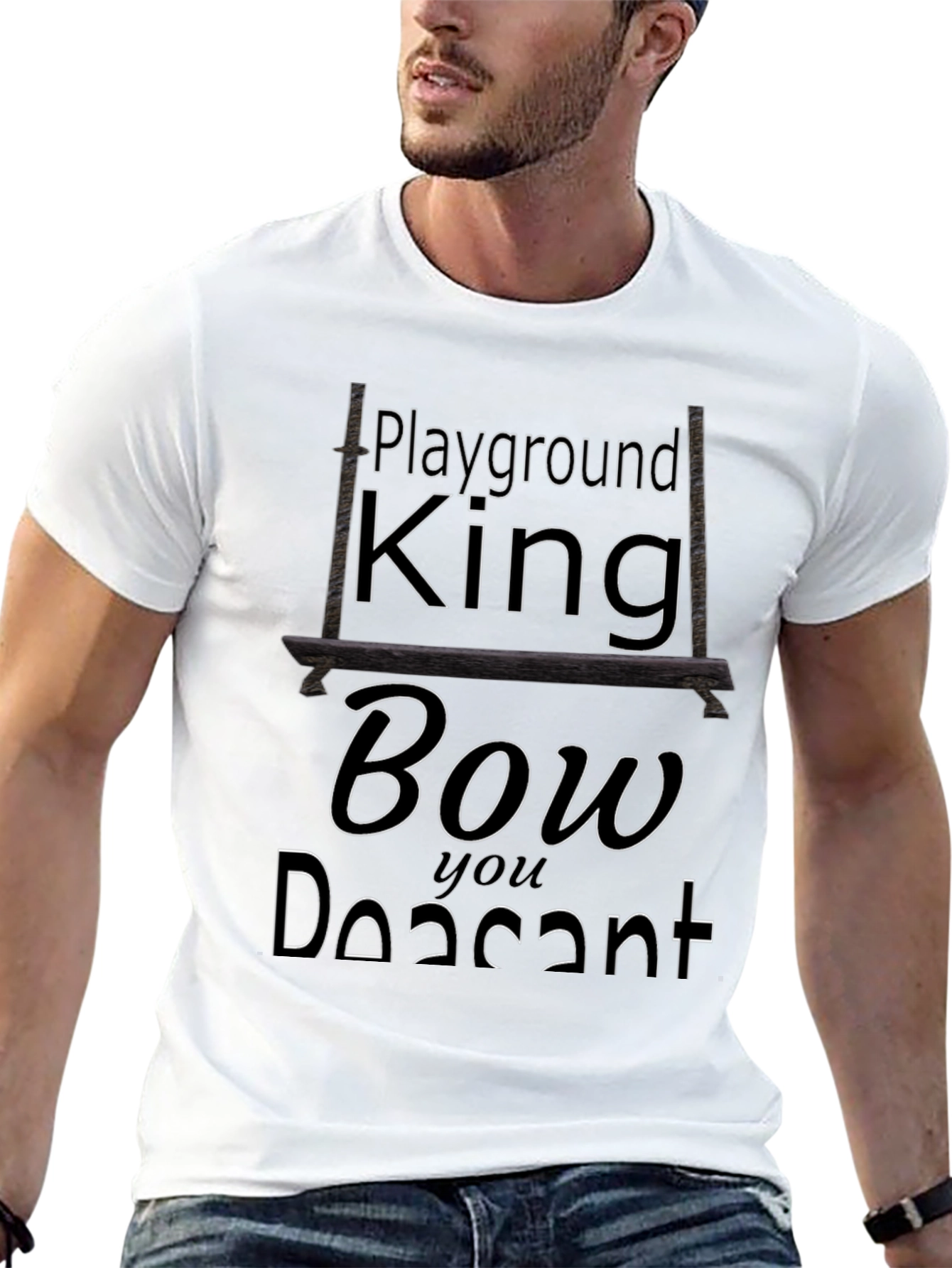 Playground King Bow You Decant Mens T-Shirt