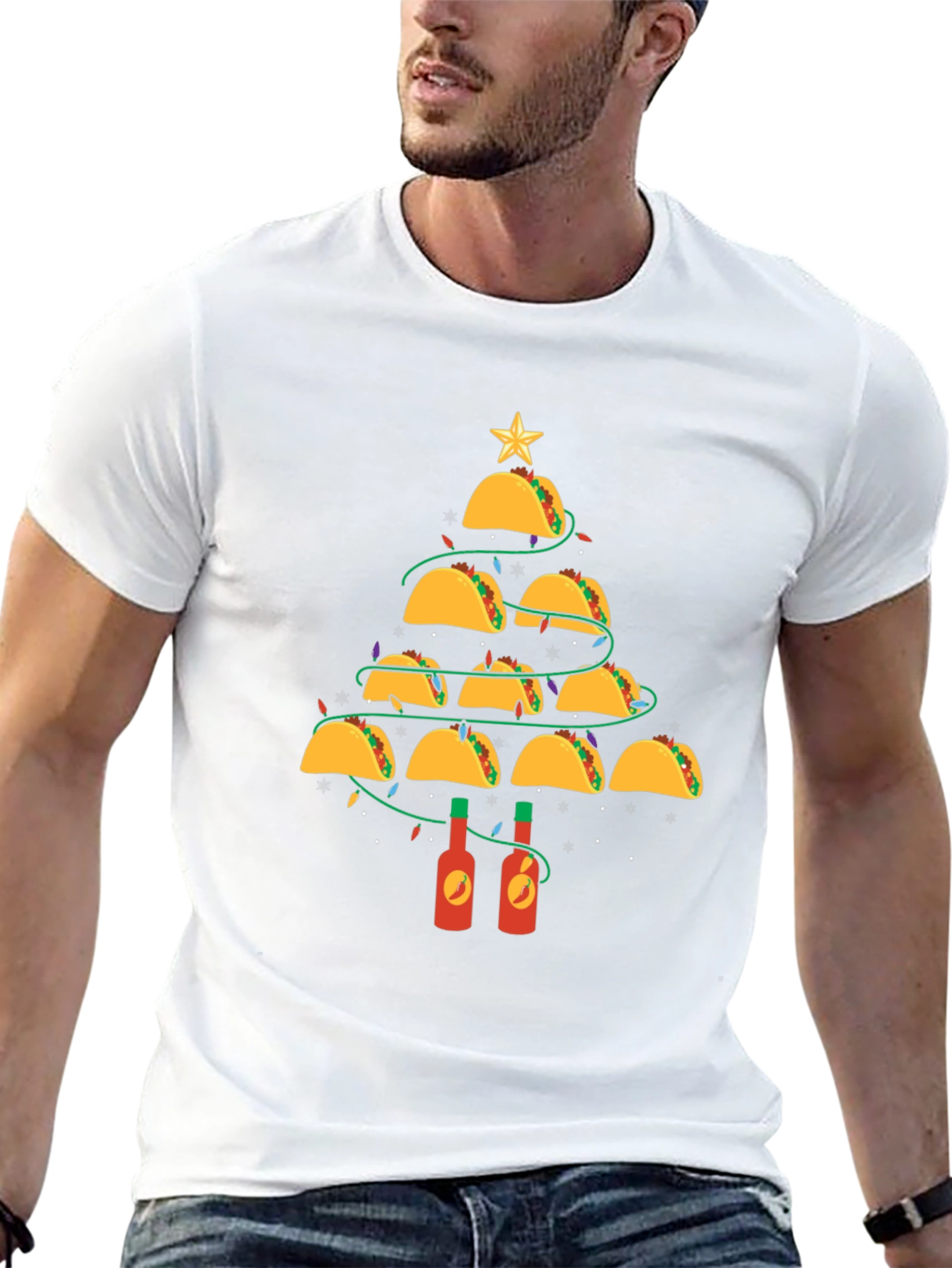 Taco Christmas Tree Graphic Tee