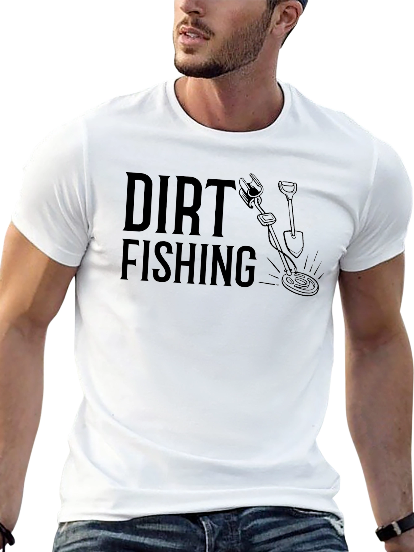 Dirt Fishing T-Shirt - Metal Detecting Adventure Tee
