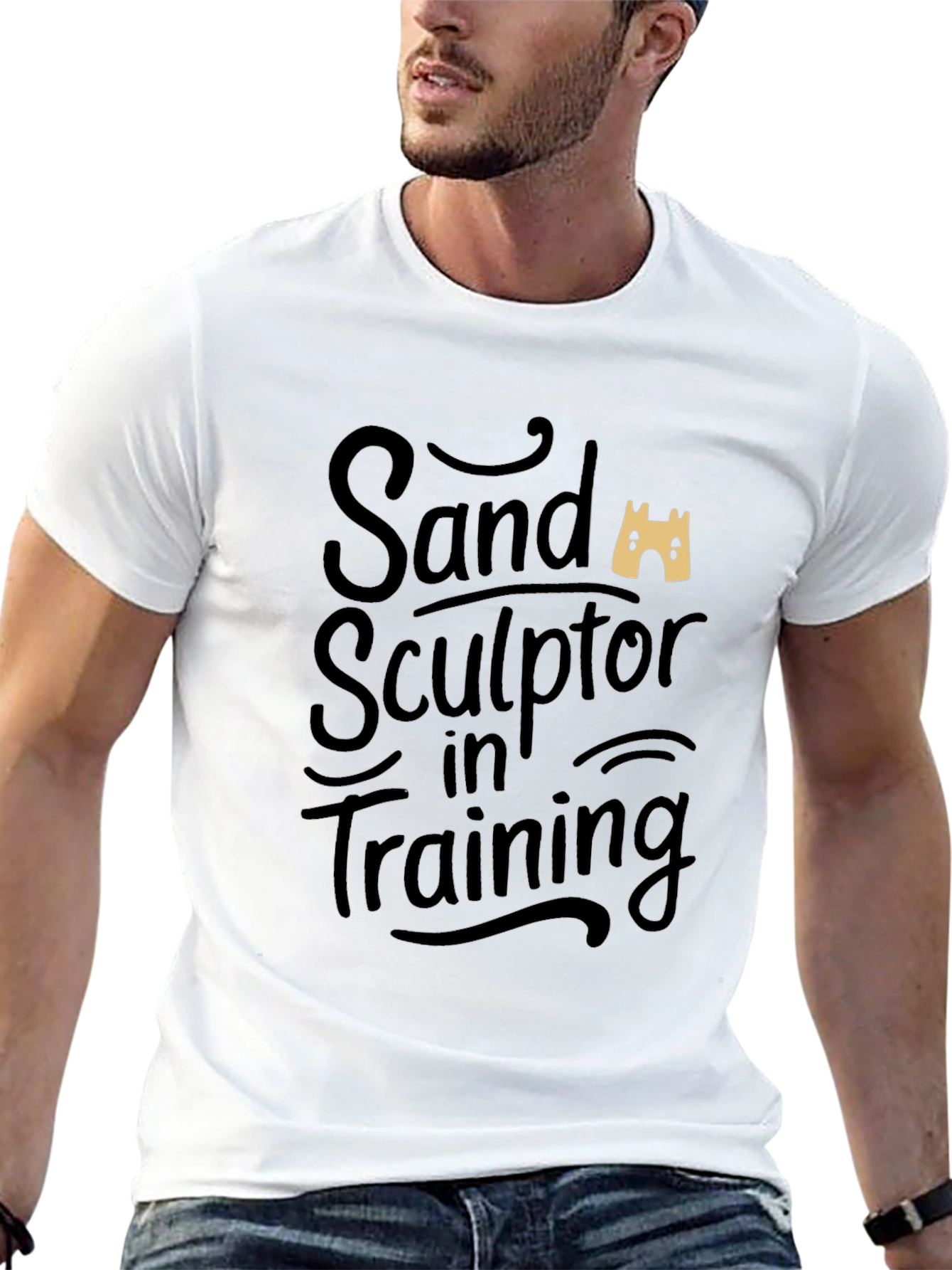 Sand Sculptor in Training Black T-Shirt