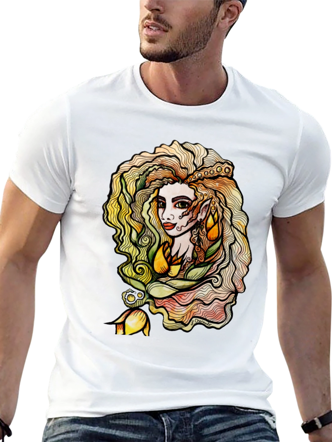 Mystic Elf Black T-Shirt