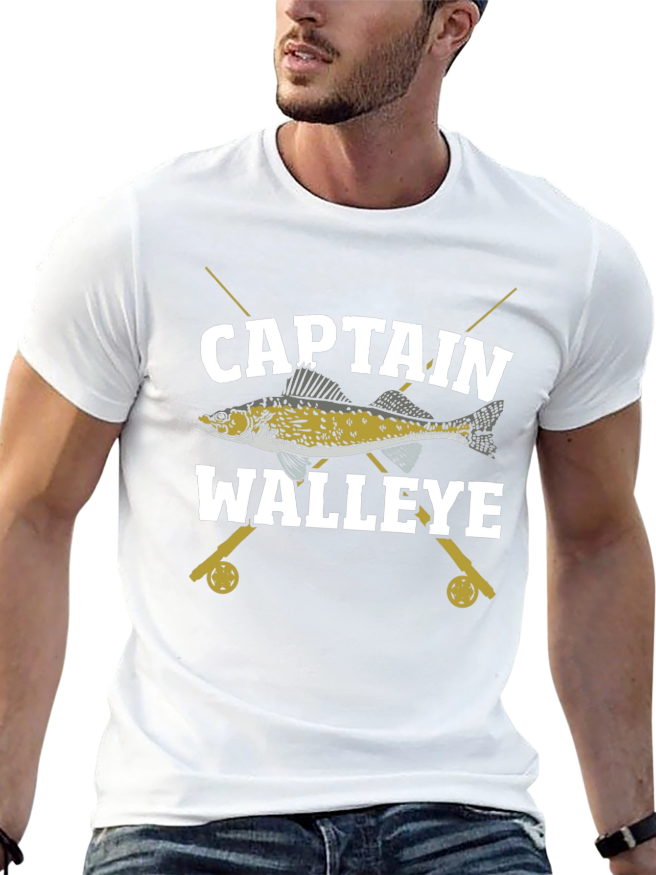 Captain Walleye Fishing T-Shirt - Angler Tee